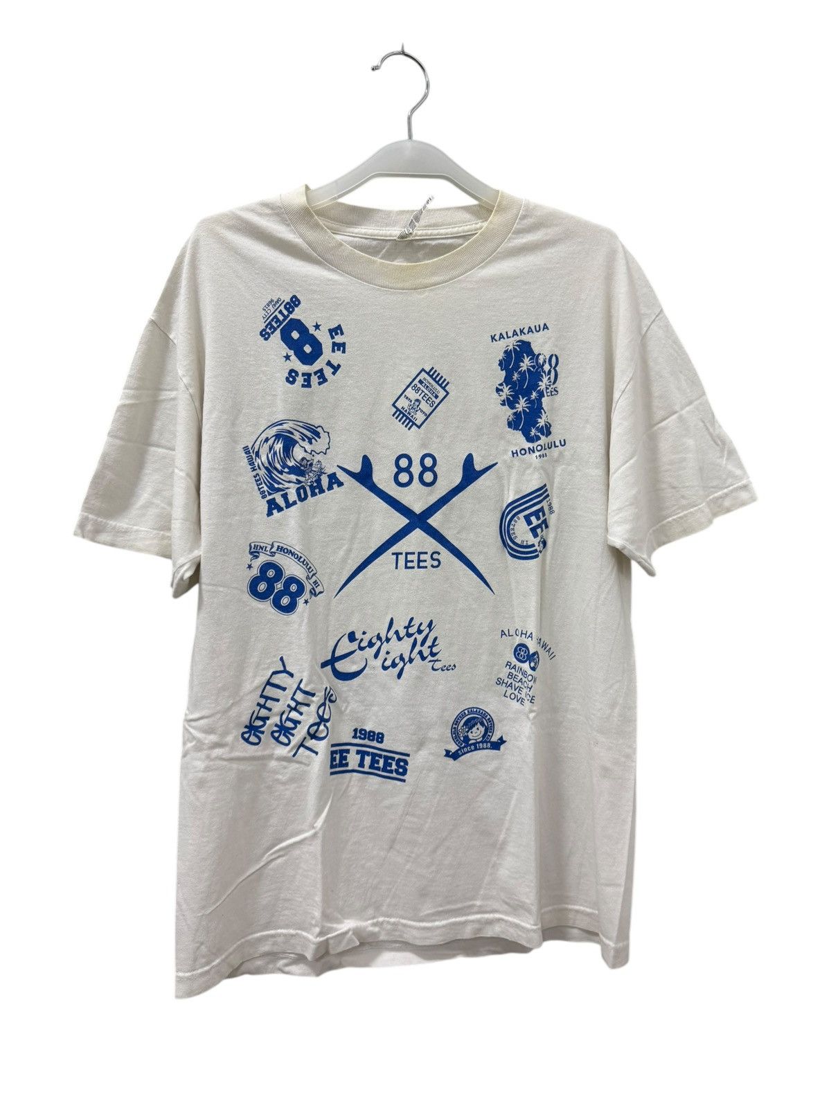 Quiksilver × Vintage CRAZY BAGGY JNCO STYLE SKATER SURFER STUSSY TEE Size US S / EU 44-46 / 1 - 2 Thumbnail