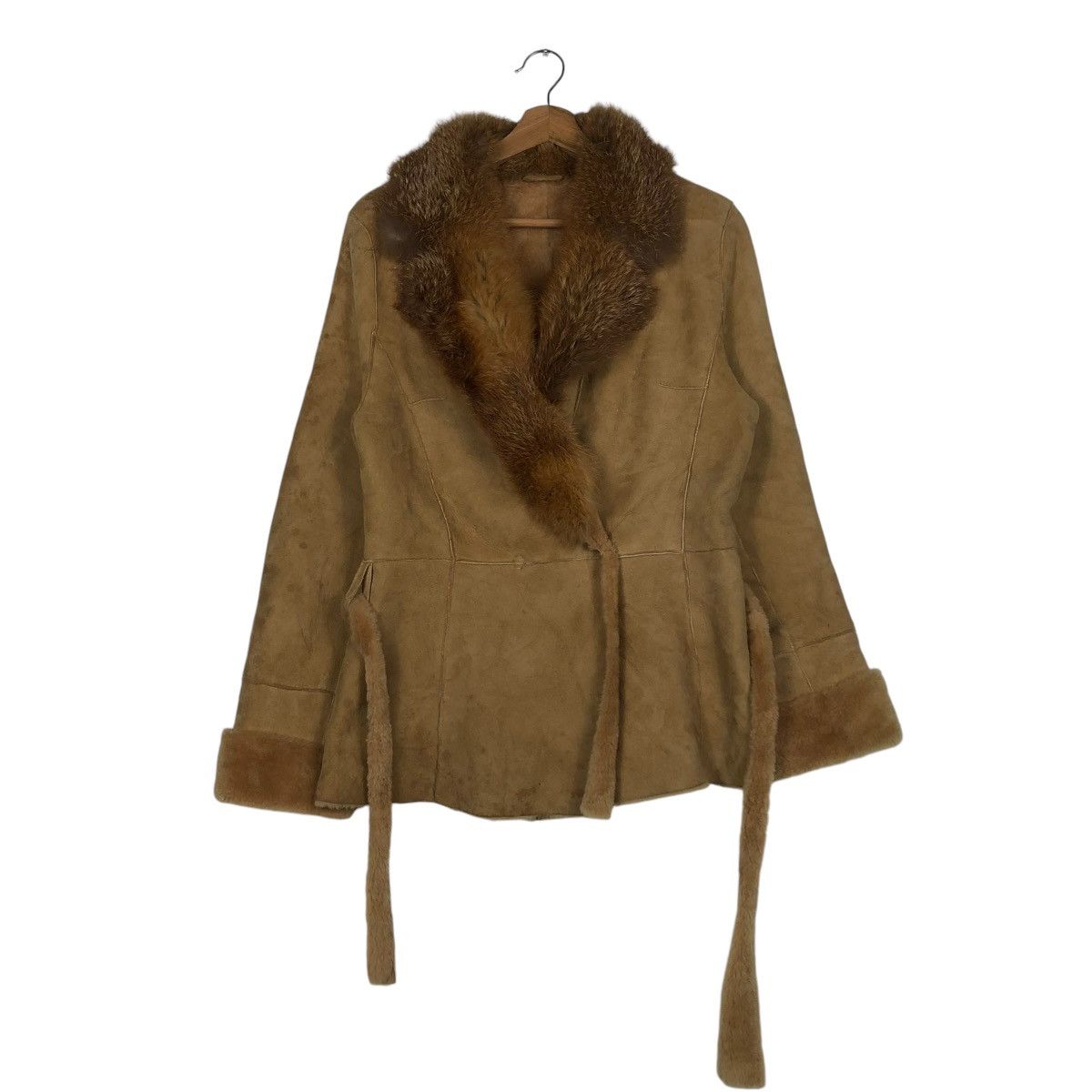 Vintage 🔥VINTAGE LEATHER JACKET SHEARLING MINK FUR L&R SPAIN Size US M / EU 48-50 / 2 - 3 Thumbnail