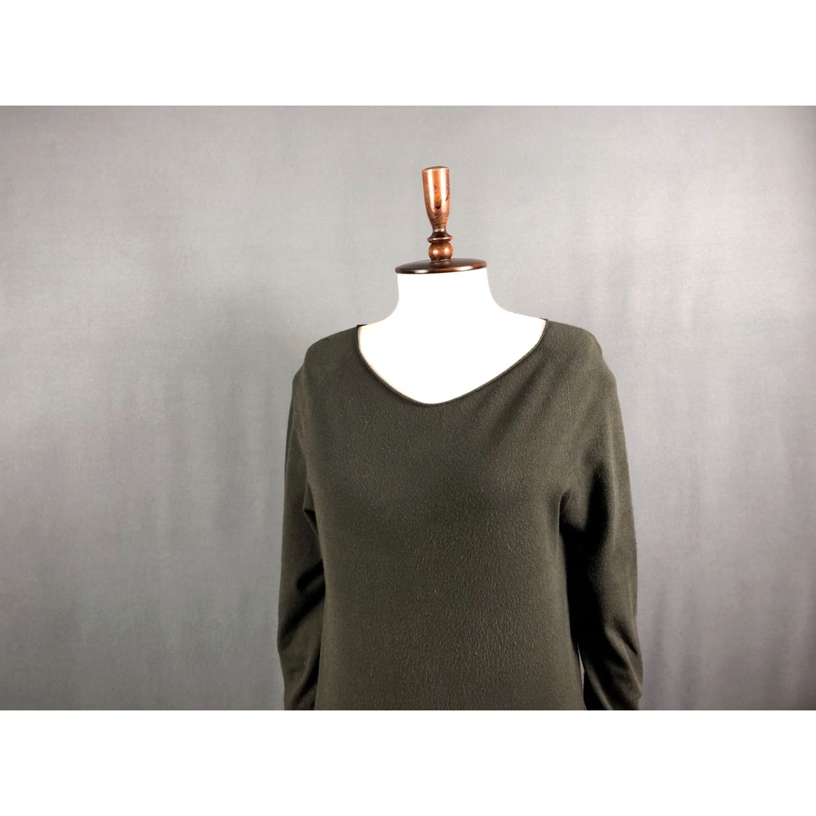 Vintage Annette Gortz Women Top Viscose Dark Green Size M Size M / US 6-8 / IT 42-44 - 4 Thumbnail