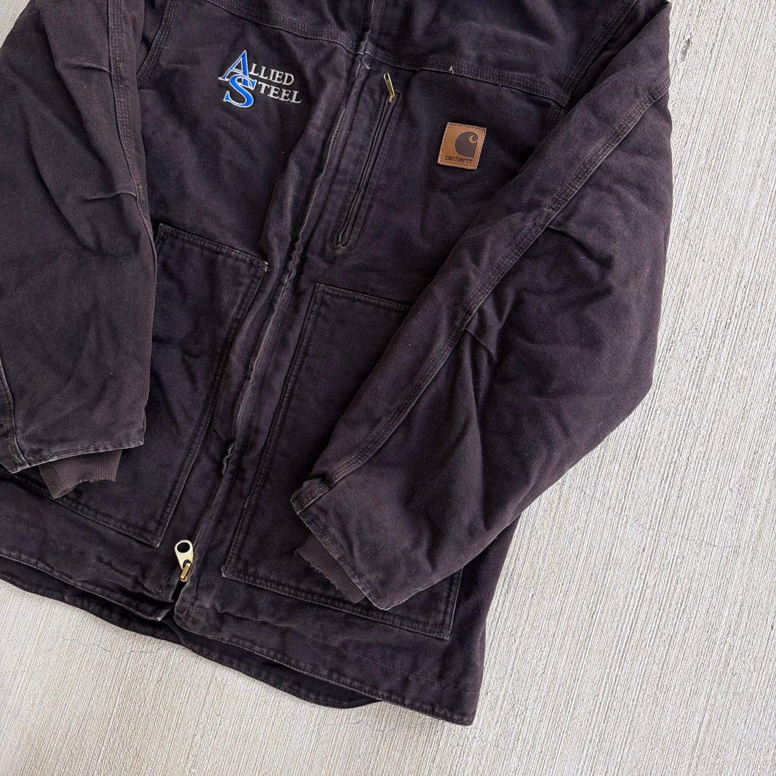 Carhartt × Vintage Carhartt C61 DKB brown chore work wear jacket Size US M / EU 48-50 / 2 - 4 Thumbnail