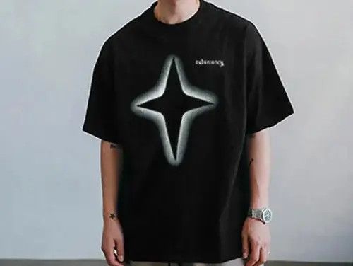 VIBE Star Graphic Print Short T Shirt Size US L / EU 52-54 / 3 - 3 Thumbnail