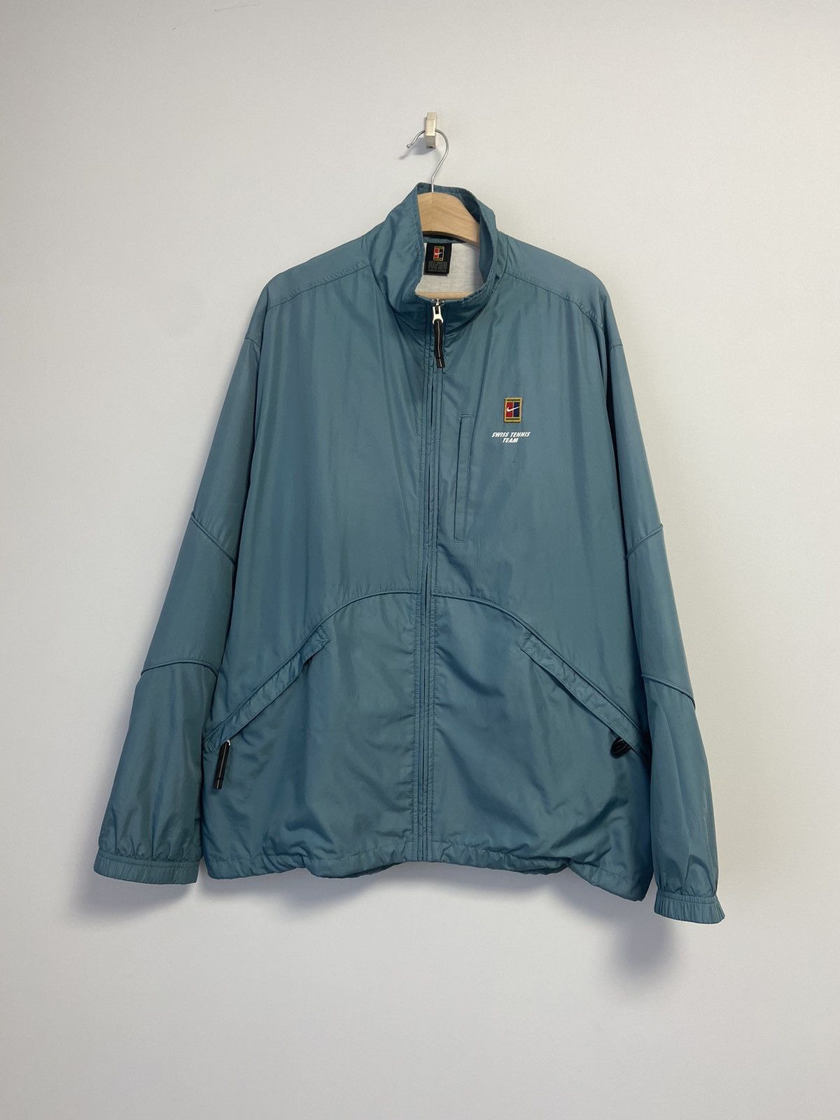 Vintage Nike Vintage Jacket Court 90ʼs Style Logo Hype Size US L / EU 52-54 / 3 - 1 Thumbnail