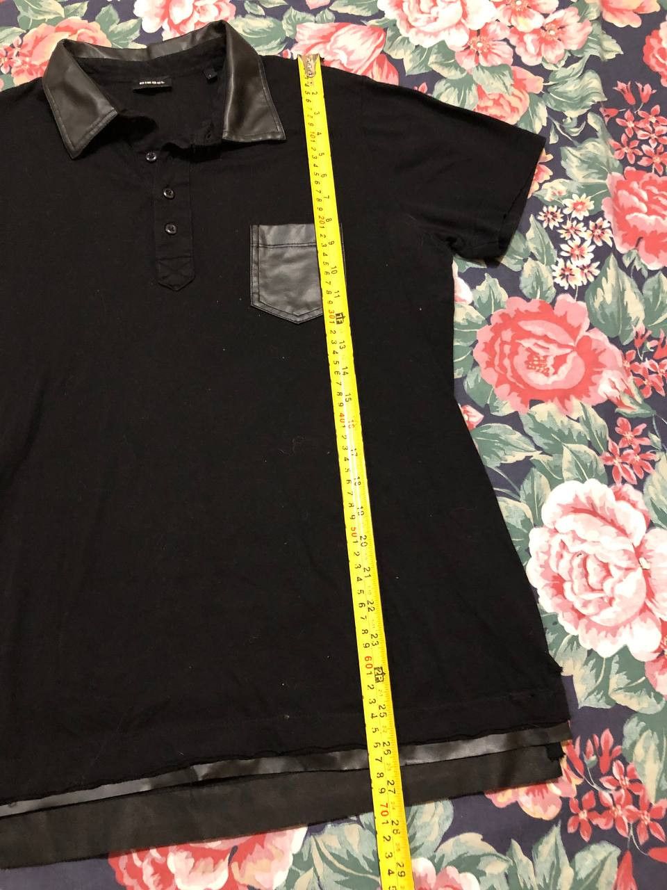 Diesel Vintage Polo black Diesel logo crazy Y2K size L T-shirt Size US L / EU 52-54 / 3 - 11 Thumbnail