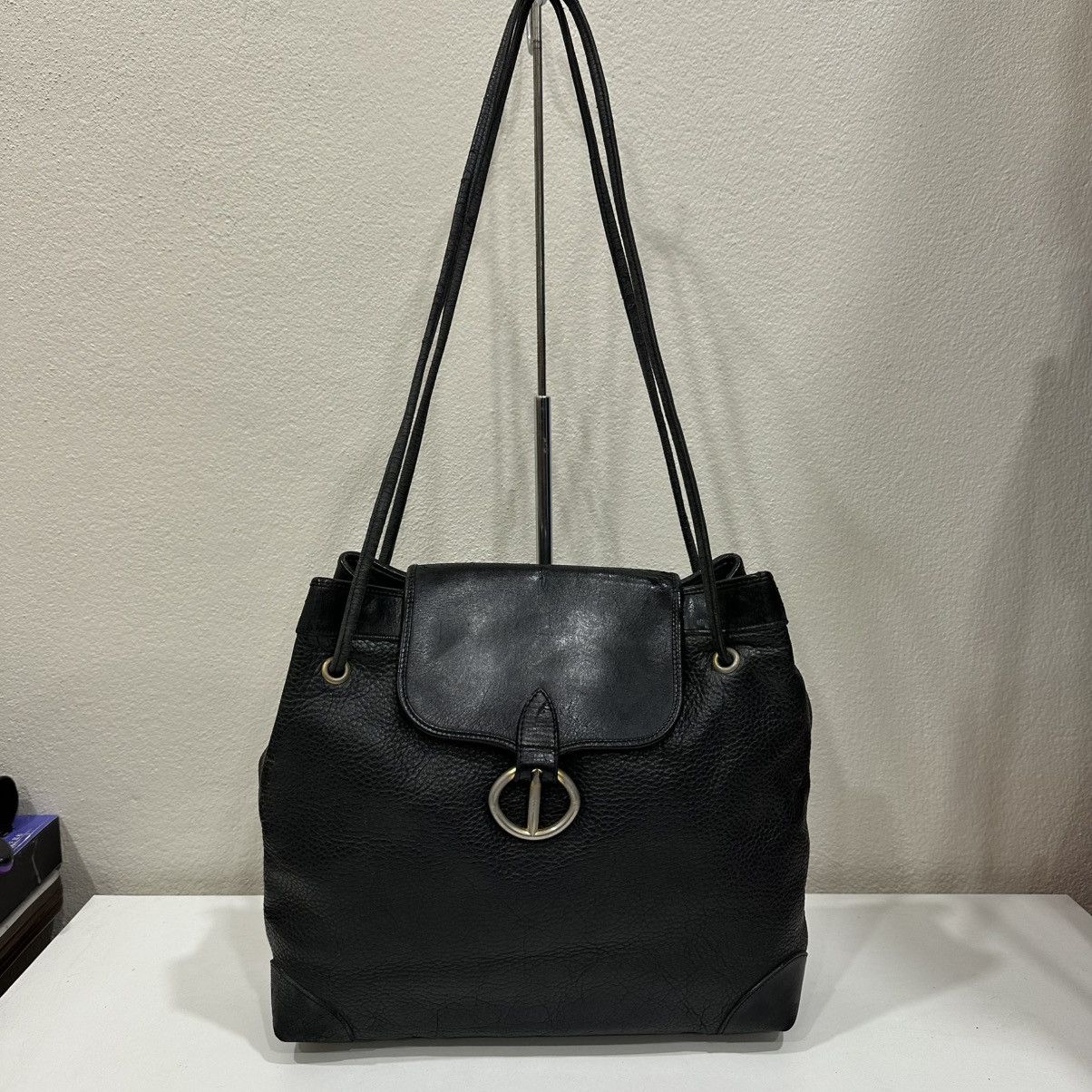 Christian Dior Monsieur ‼️YES‼️ VINTAGE CHRISTIAN DIOR CD LEATHER LONG HANDLE BAG Size ONE SIZE - 2 Thumbnail
