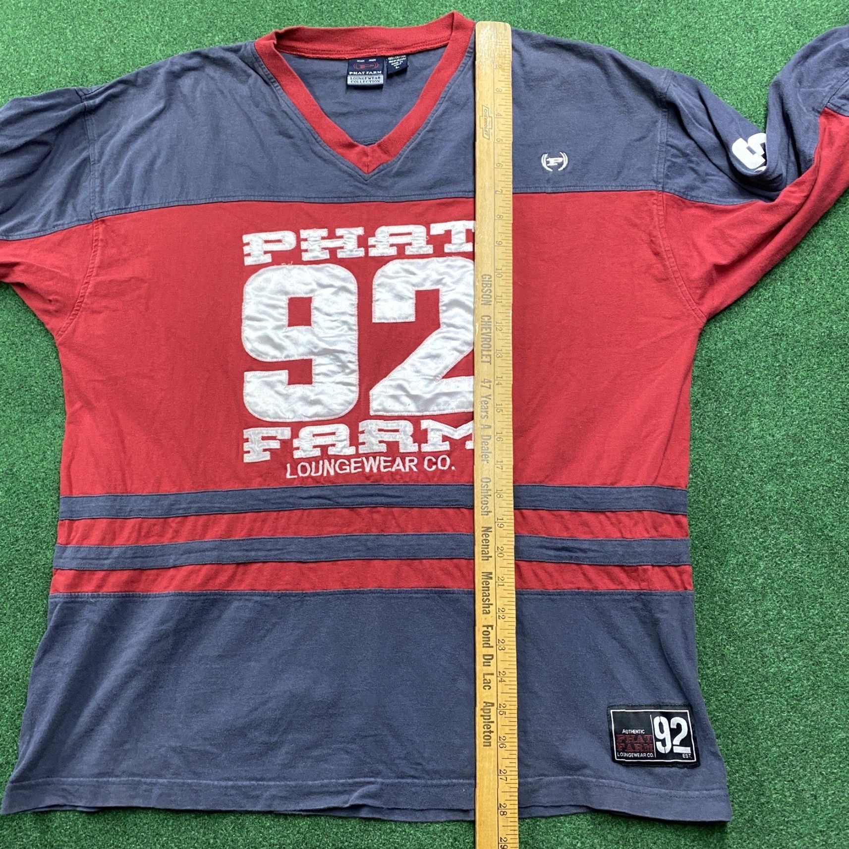 Phat Farm VINTAGE Phat Farm Shirt Mens L Blue 90S Y2K Baggy Grunge Emo Punk Long Sleeve Size US L / EU 52-54 / 3 - 6 Thumbnail