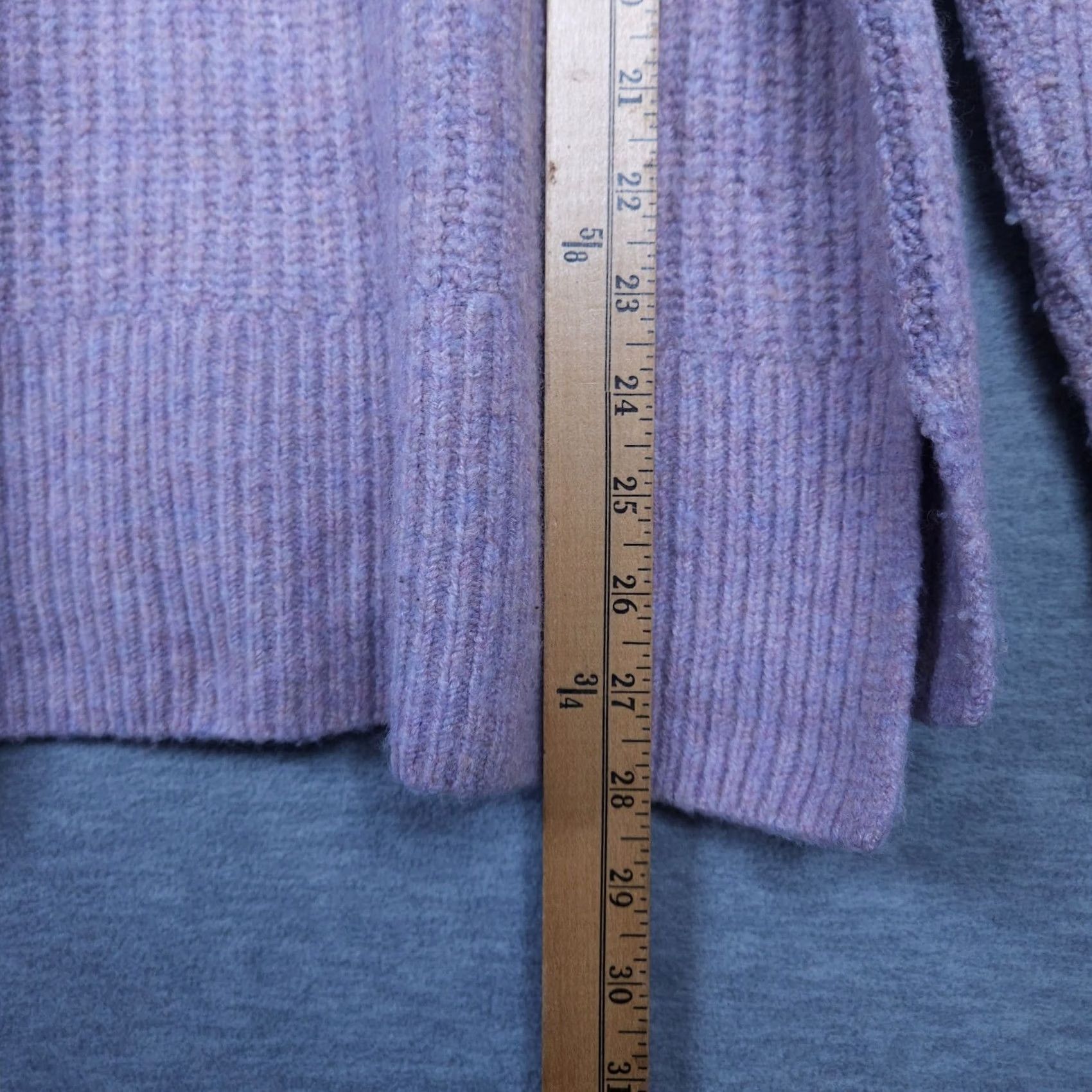 Madewell Madewell Women's Mercer Turtle Neck Warm Soft Knitted Pullover Sweater Sz L Purple Knit Regular Pullover All Seasons 90s Modern Mens Womens Girls Size L / US 10 / IT 46 - 4 Thumbnail