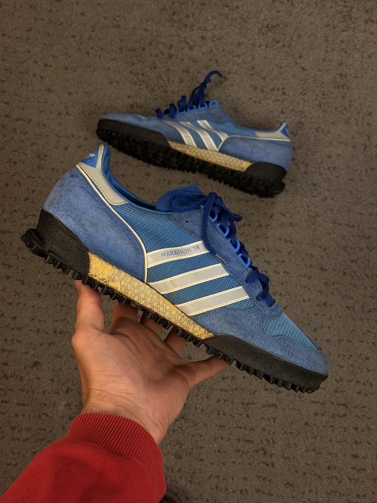 VTG 80's Adidas Marathon TR Blue Traning Shoes