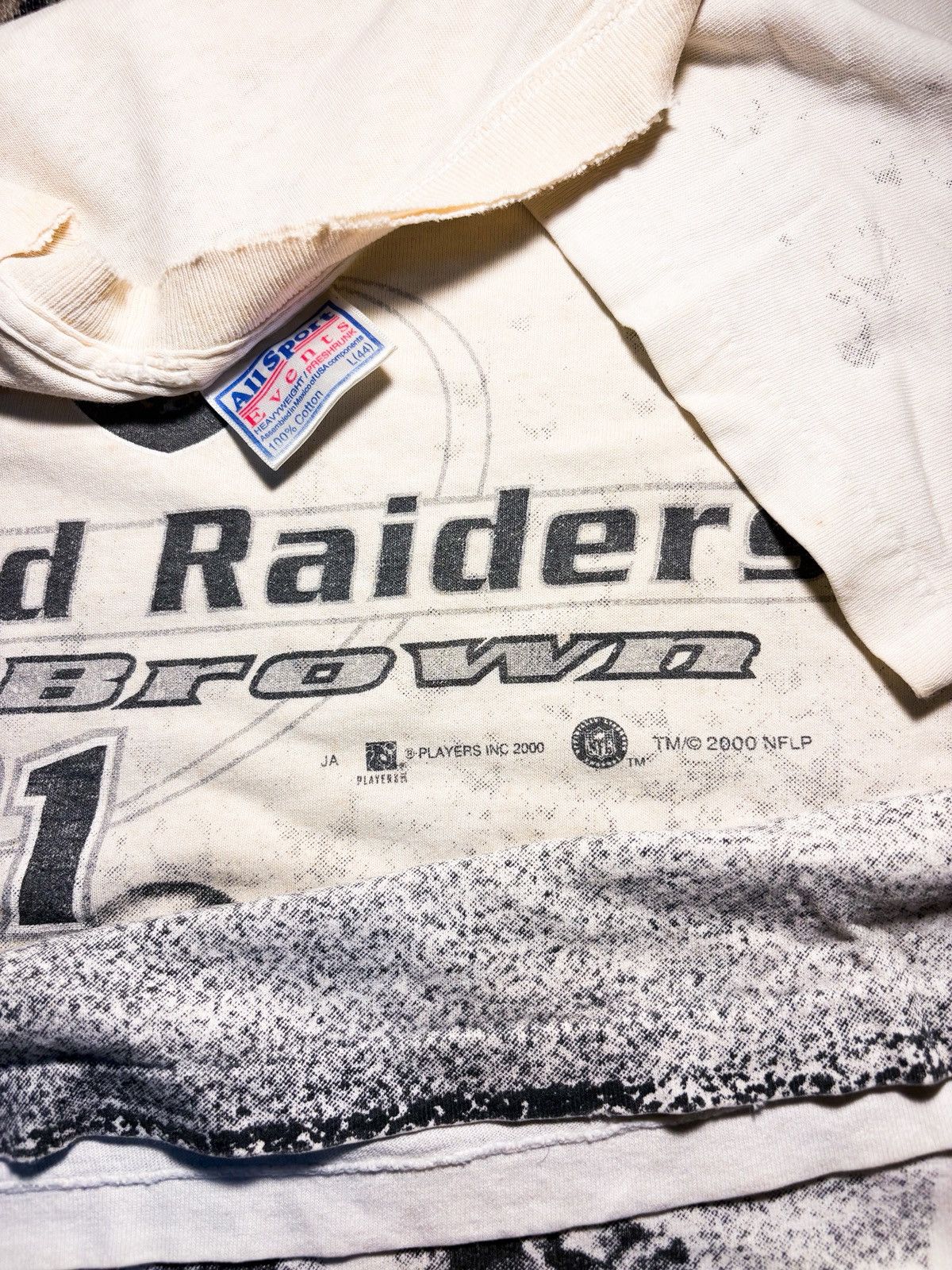NFL Vintage Rare Oakland Raiders All Over Print OVP Size US L / EU 52-54 / 3 - 5 Thumbnail