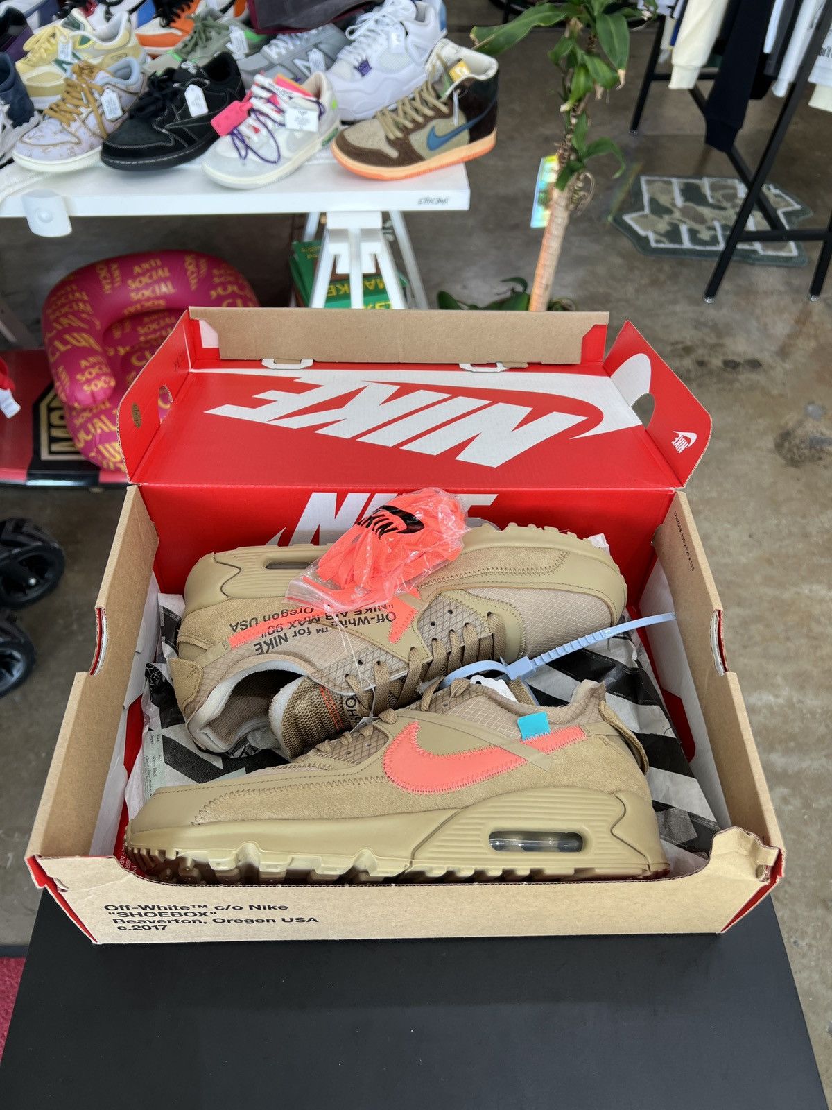Nike × Off-White Nike Air Max 90 Off White Desert Ore Sz. 8 (2019) Size US 8 / EU 41 - 10 Thumbnail