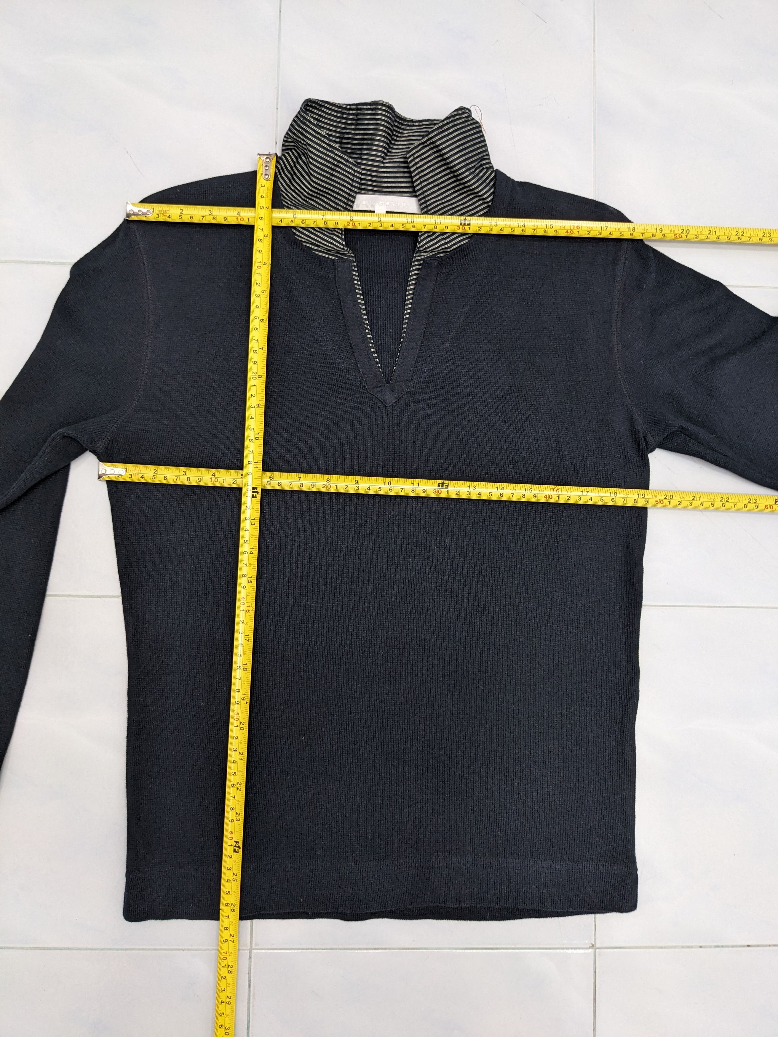 GOSTAR DE FUGA BUONA GIORNATA Knit Jumper with Striped High Collar Size US S / EU 44-46 / 1 - 7 Thumbnail