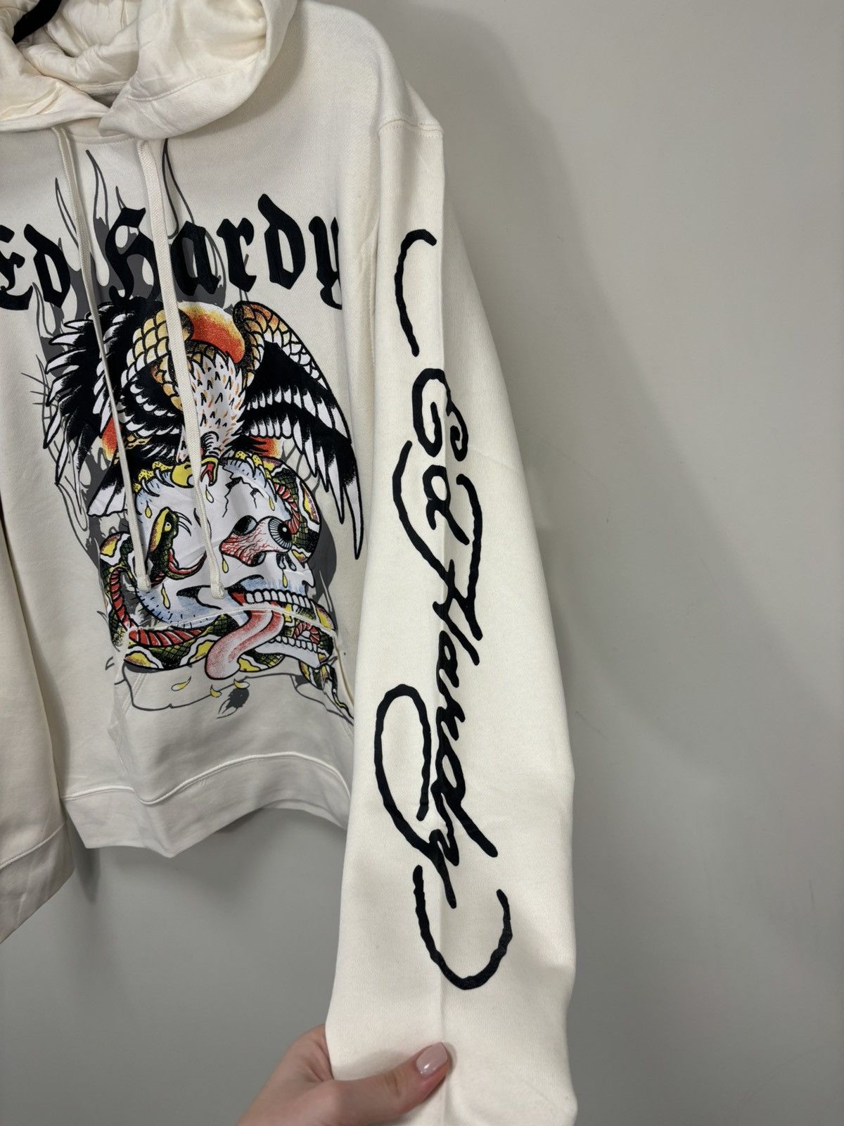 Ed Hardy Ed Hardy Tattoo Skull Eagle Logo NEW Hype Y2K Hoodie Size US M / EU 48-50 / 2 - 11 Thumbnail