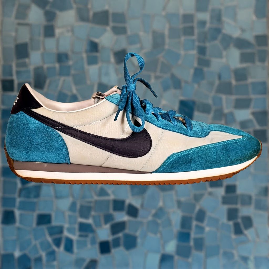 Nike VINTAGE Nike Oceania Trainer Sneaker 307165-401 Teal Navy Light Blue Womens 11 sneakers Size US 11 / IT 41 - 1 Thumbnail