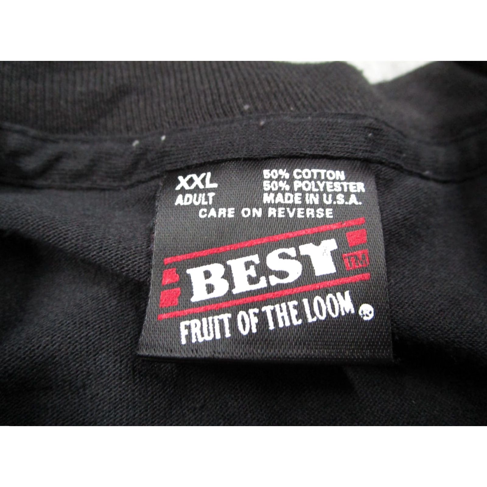 Fruit Of The Loom VINTAGE Bahamas Shirt Mens 2XL Black Fruit of the Loom T-Shirt Short Sleeve Crew Neck Embroidered USA 1990s 80s Fish Beach Nature Sports Classic Size US XXL / EU 58 / 5 - 3 Thumbnail