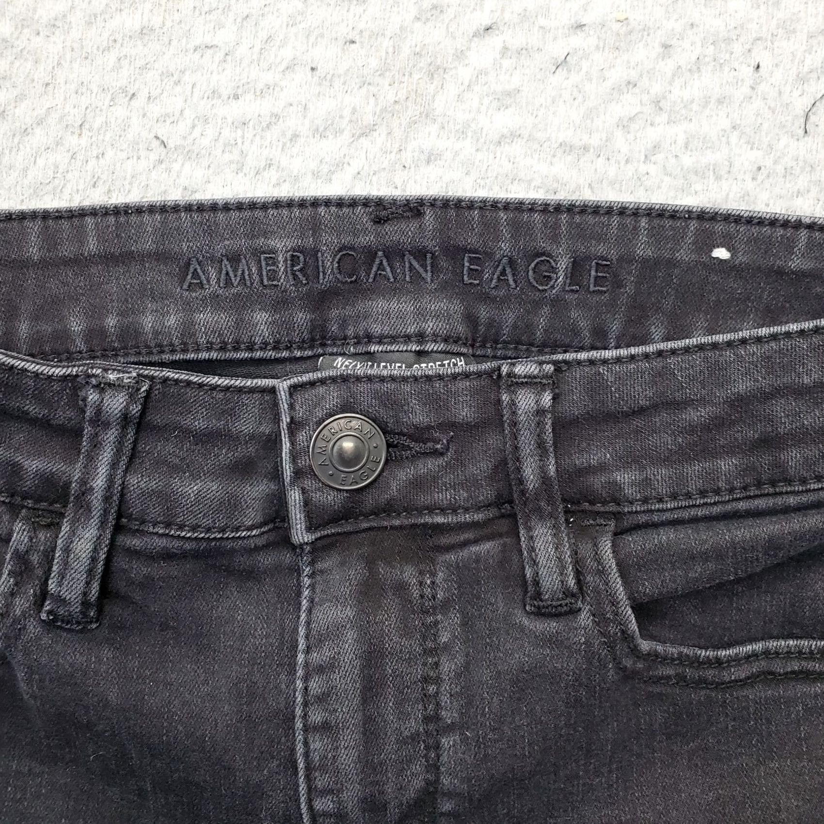 American Eagle Outfitters American Eagle Outfitters Skinny Jeans Womens 4 Black Denim Next Level Stretch Size 27" / US 4 / IT 40 - 7 Thumbnail