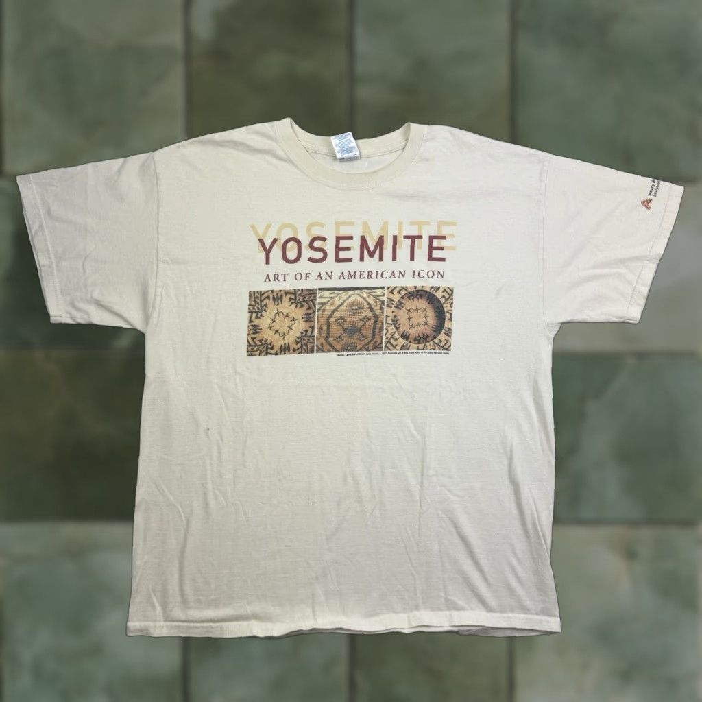 Gildan Vintage Gildan Yosemite National Park T-Shirt Adult XL Brown Nature 90s Outdoor Art Y2K Men's Size US XL / EU 56 / 4 - 1 Thumbnail