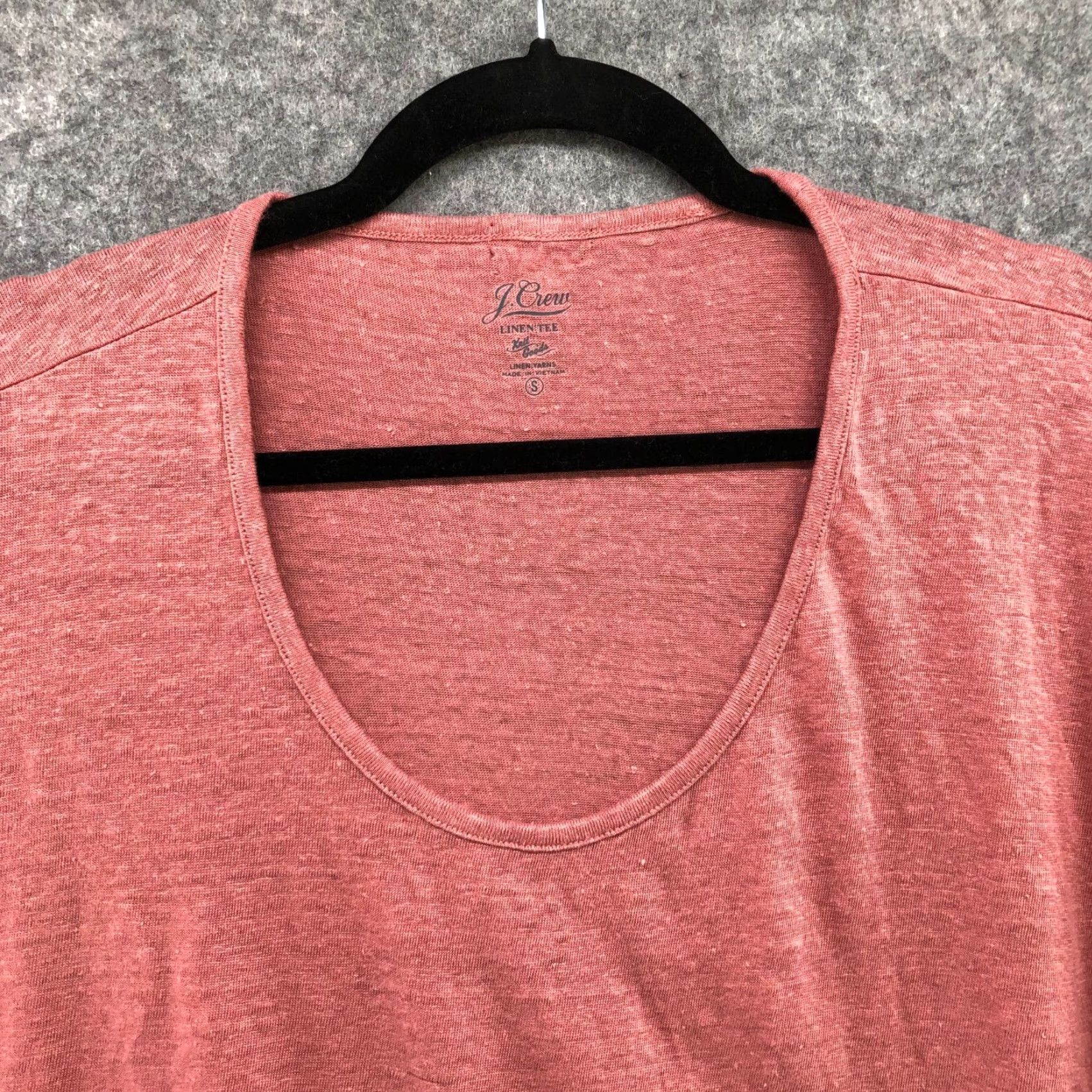 J.Crew J.CREW Linen T-Shirt Women’s Small Short Sleeve Scoop Neck Pink Casual Knit Tee Size S / US 4 / IT 40 - 6 Thumbnail