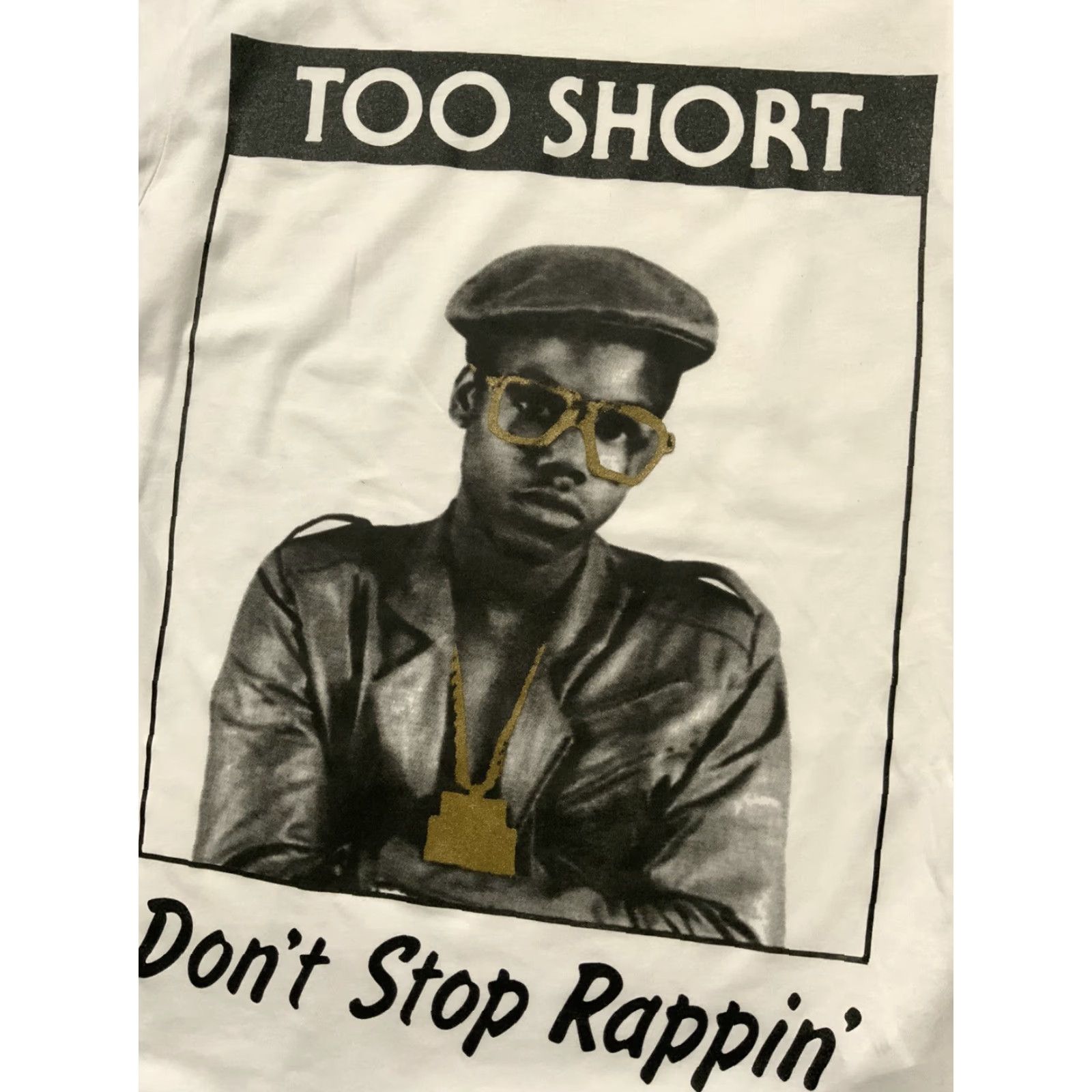 Area Control Too Short Don’t Stop Rappin’ Bay Area Hip Hop Rap T-Shirt Sz. S Mens White Hip Hop Basics Shirt Size US S / EU 44-46 / 1 - 2 Thumbnail