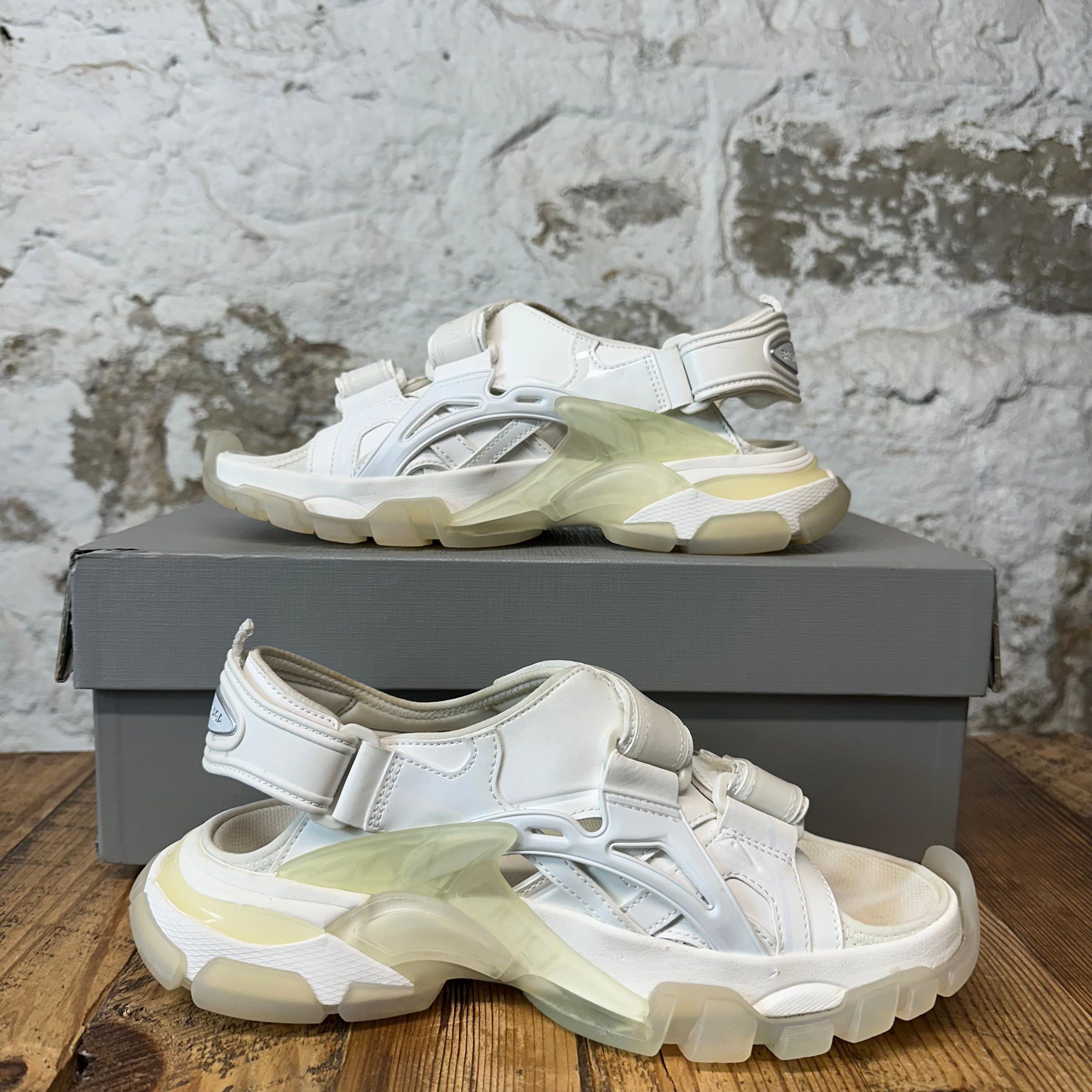 Balenciaga Balenciaga Track Strap White Clear Sandal Sz 6.5 (39) Size US 6.5 / EU 39-40 - 2 Thumbnail