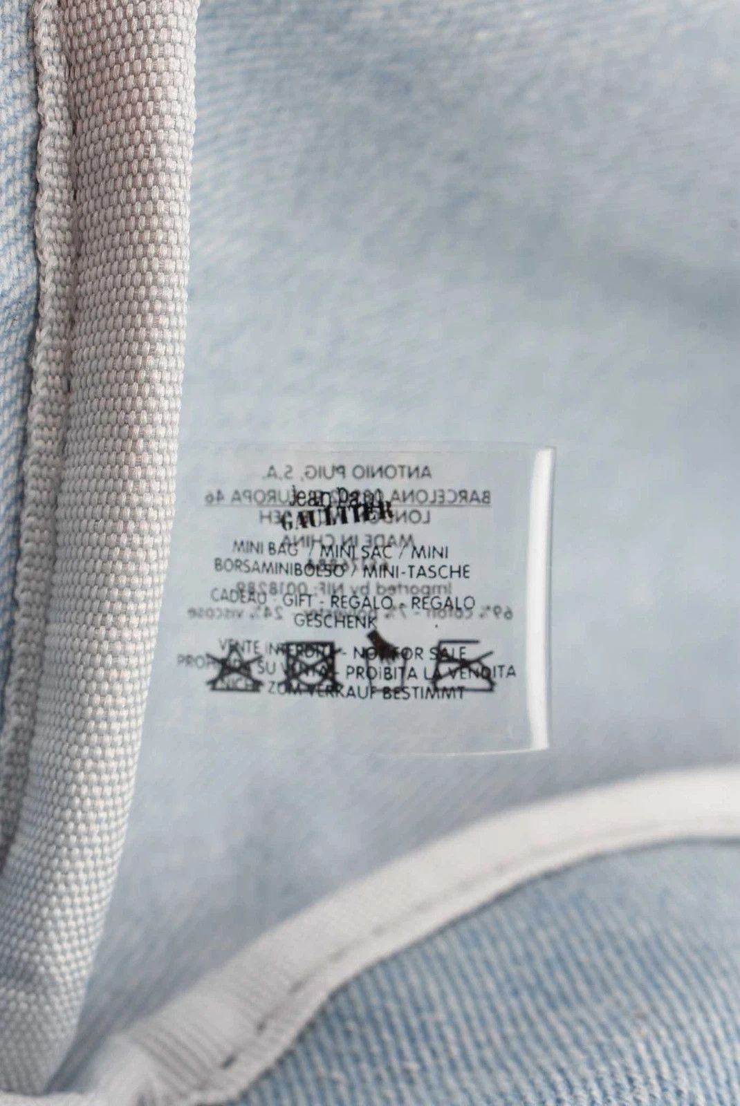 Jean Paul Gaultier Women's Jean Paul Gaultier pour VOUS Denim Mini Backpack Size ONE SIZE - 6 Thumbnail