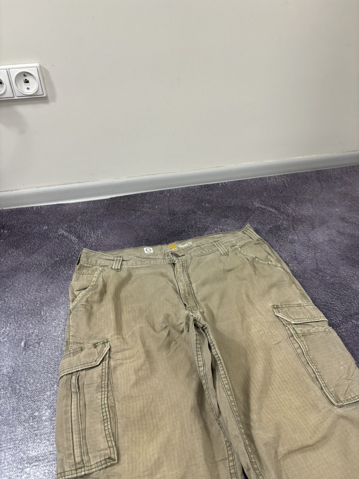 Carhartt Vintage Carhartt Y2K Khaki Hype Work Baggy Cargo Pants Size US 38 / EU 54 - 14 Thumbnail