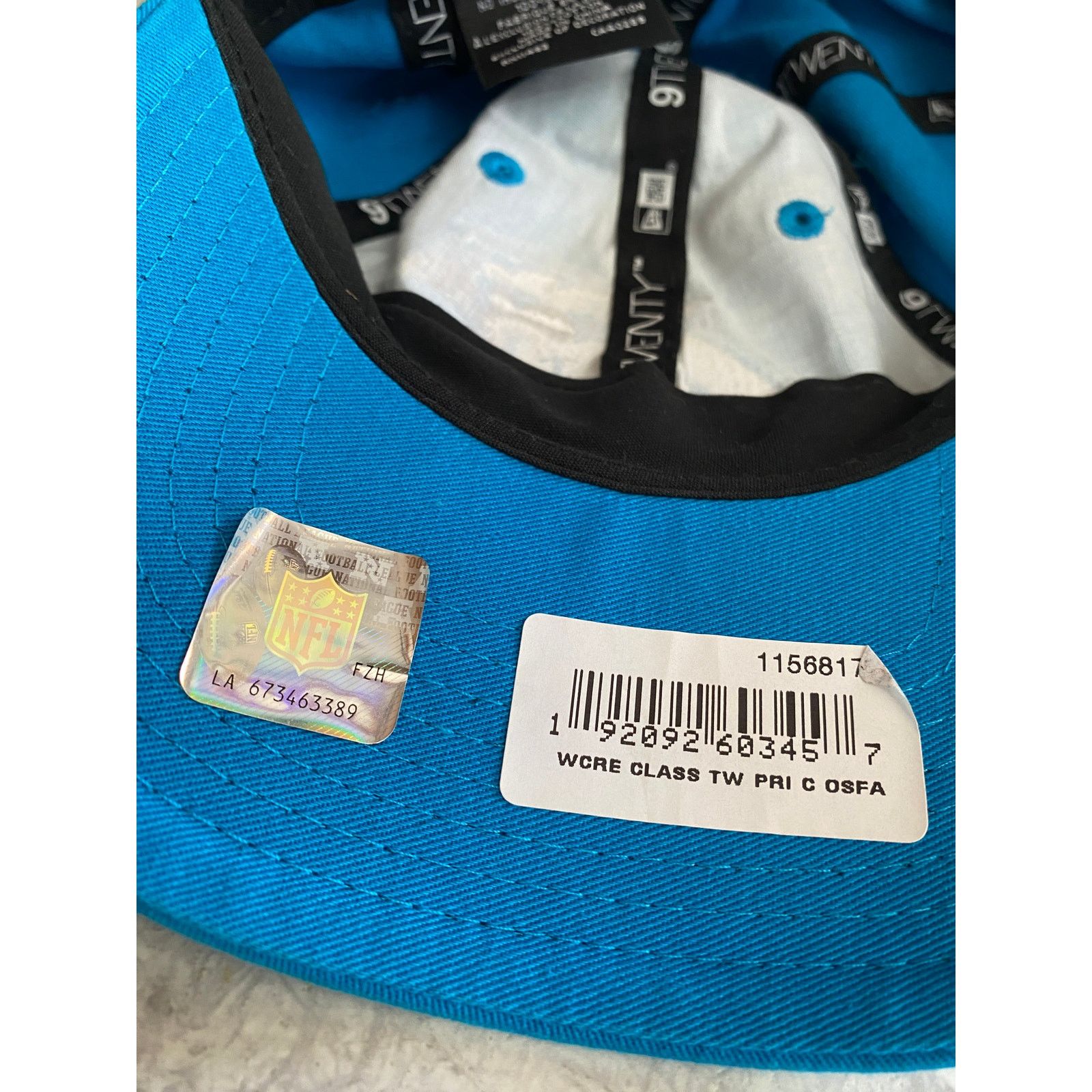 New Era NWT Carolina Panthers Women's Strapback Hat Size ONE SIZE - 10 Thumbnail