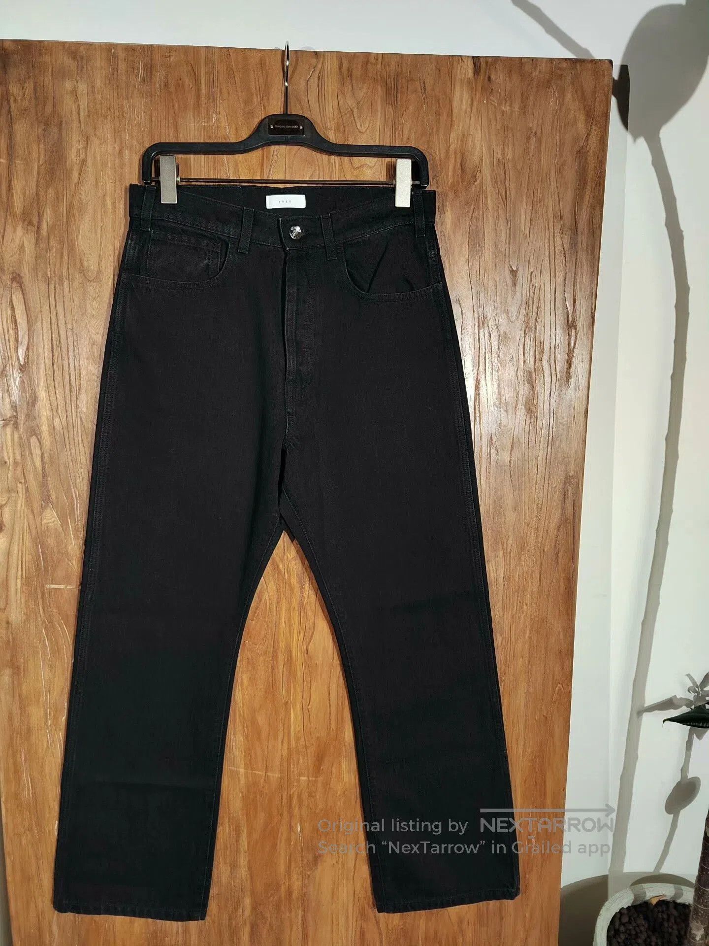 1989 STUDIO Balenciaga Givenchy Black Denim Pants. Size US 31 - 1 Thumbnail
