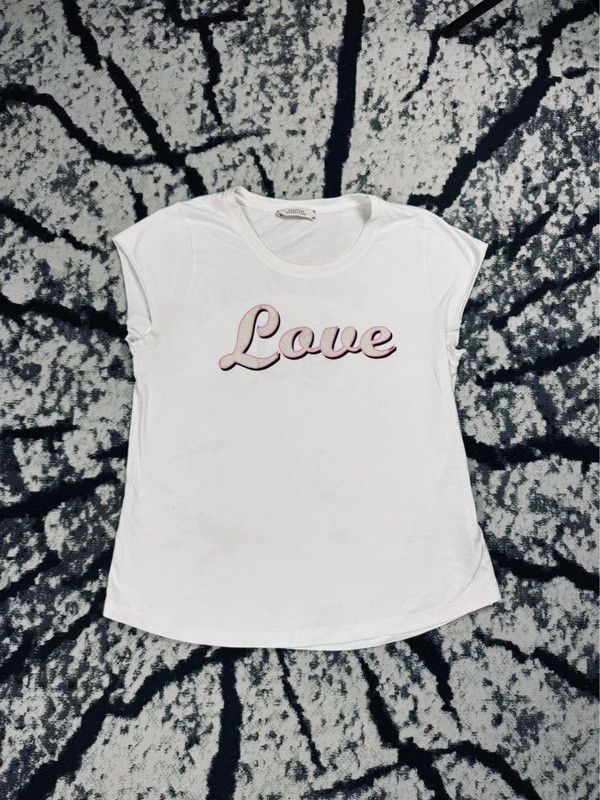 DOROTHEE SCHUMACHER Dorothee Schumacher T-shirt white freedom love pink L Size L / US 10 / IT 46 - 1 Thumbnail