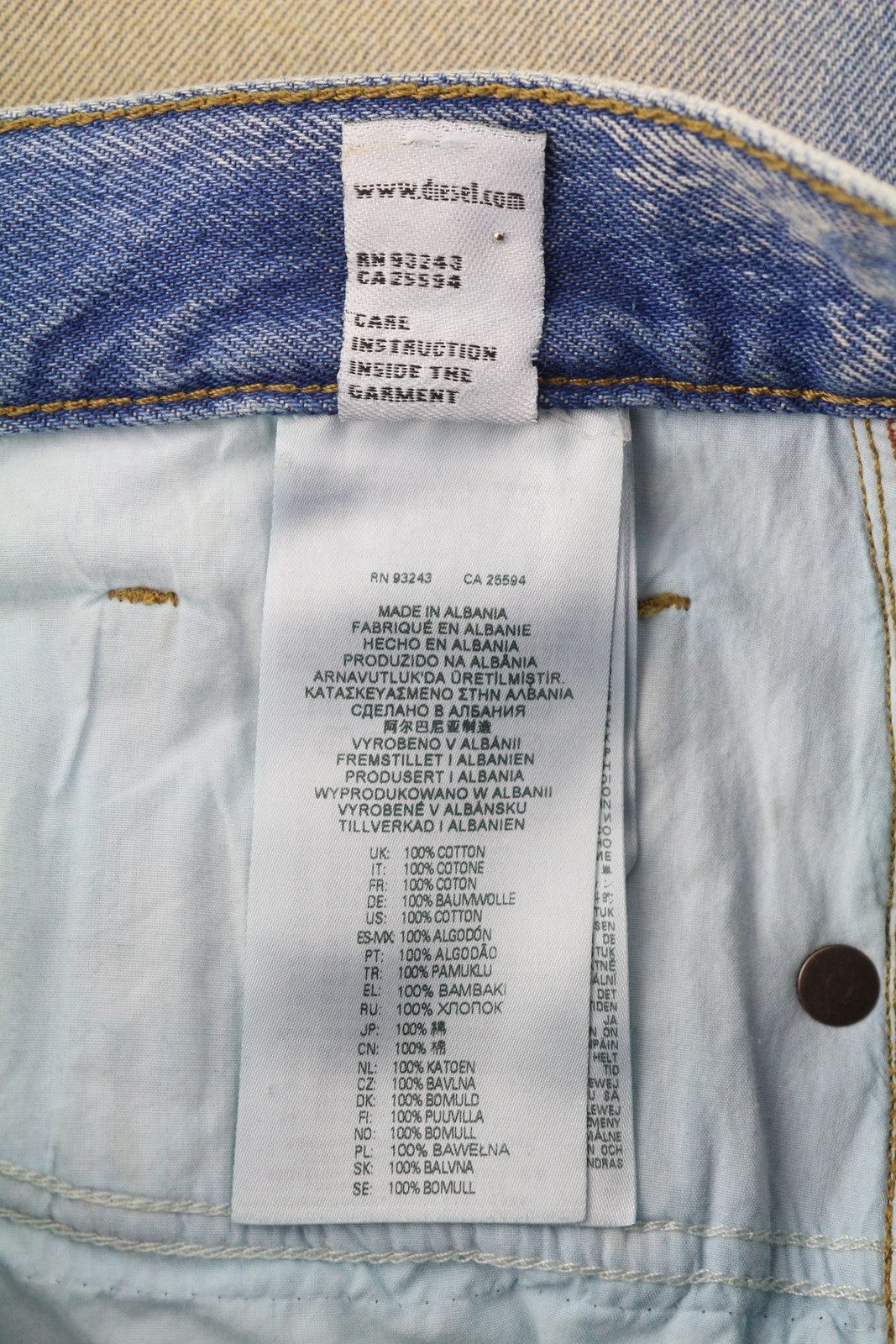 Diesel D-Macs-Short T-SP 0NBAI Men Shorts W28 Denim 41343 Size US 28 / EU 44 - 7 Thumbnail