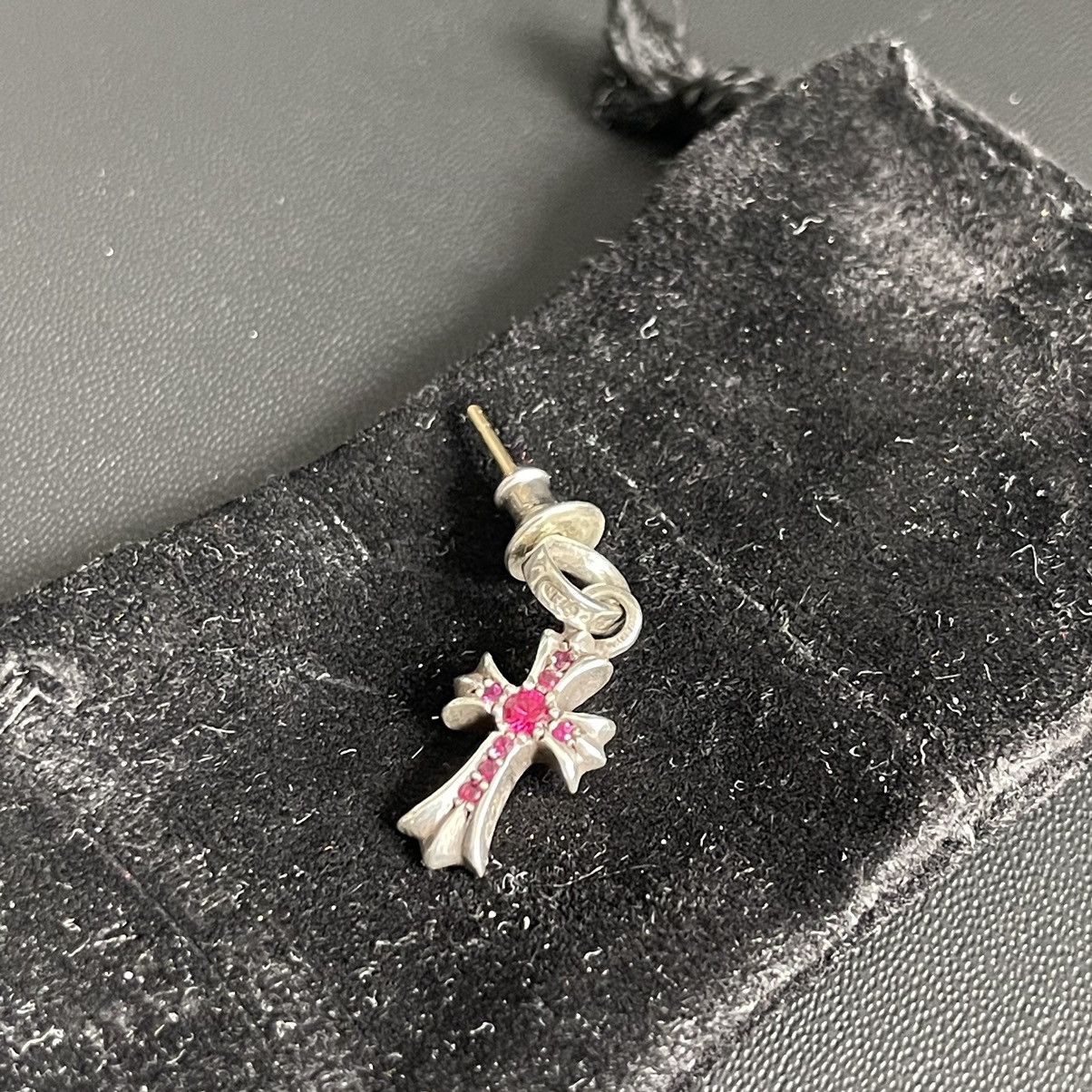 Chrome Hearts Chrome Hearts Pave Factory Ruby Set Babyfat Earring Drop Size ONE SIZE - 2 Thumbnail