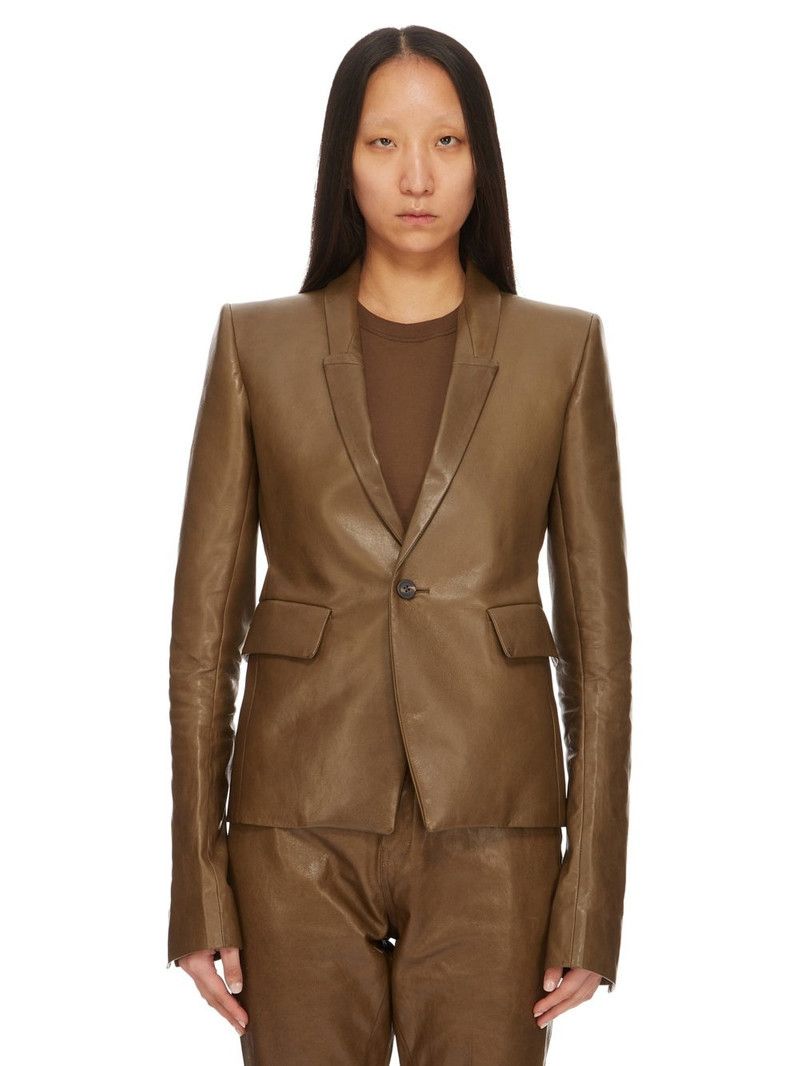 Rick Owens o1y0126 Blazer in Brown Size S / US 4 / IT 40 - 1 Thumbnail