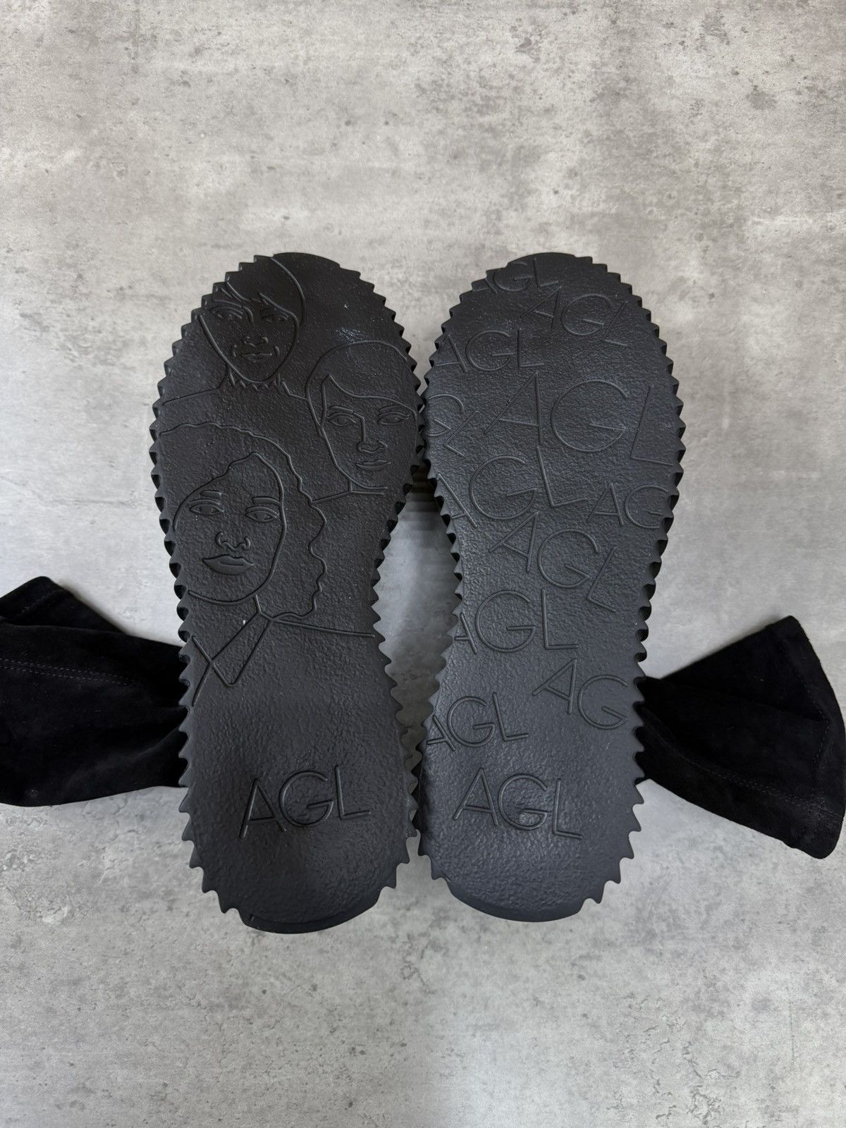 AGL AGL Black Suede Platform Boots Chunky Sole EU 38.5 Size US 8.5 / IT 38.5 - 10 Thumbnail