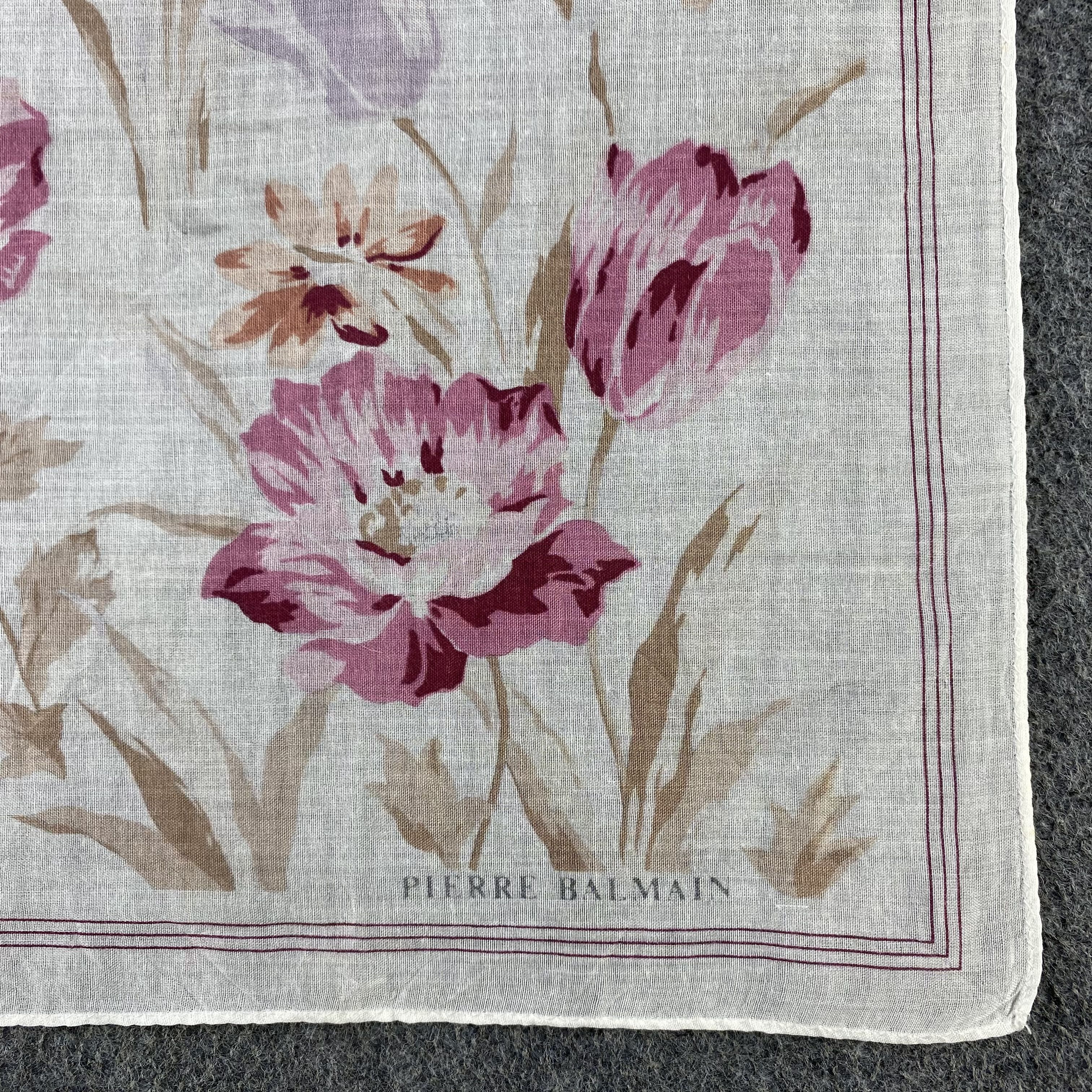Pierre Balmain × Vintage Pierre Balmain Handkerchief/Neckerchief/Bandana HC901 Size ONE SIZE - 3 Thumbnail