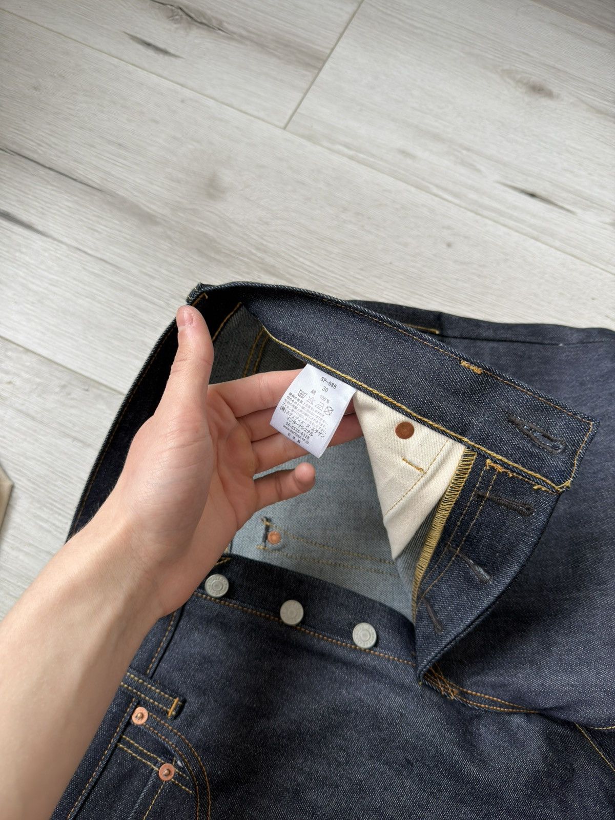 Studio D'Artisan Studio D’Artisan 45th Anniversary SP-086 13oz Selvedge W30 Size US 30 / EU 46 - 16 Thumbnail