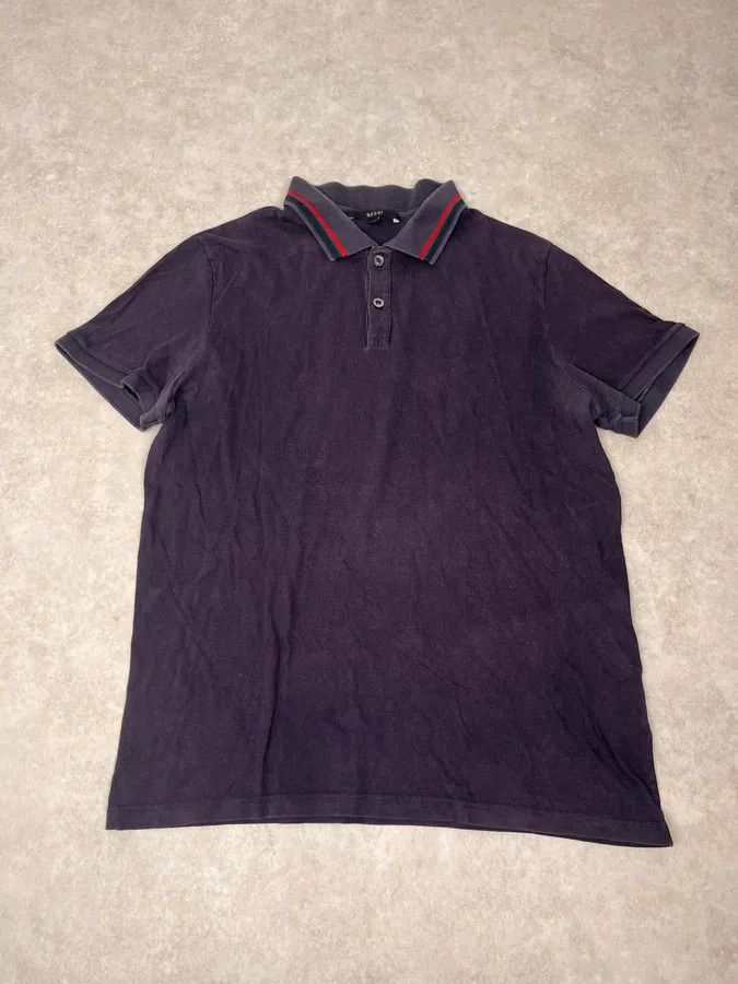 2000s Gucci Navy Polo Shirt