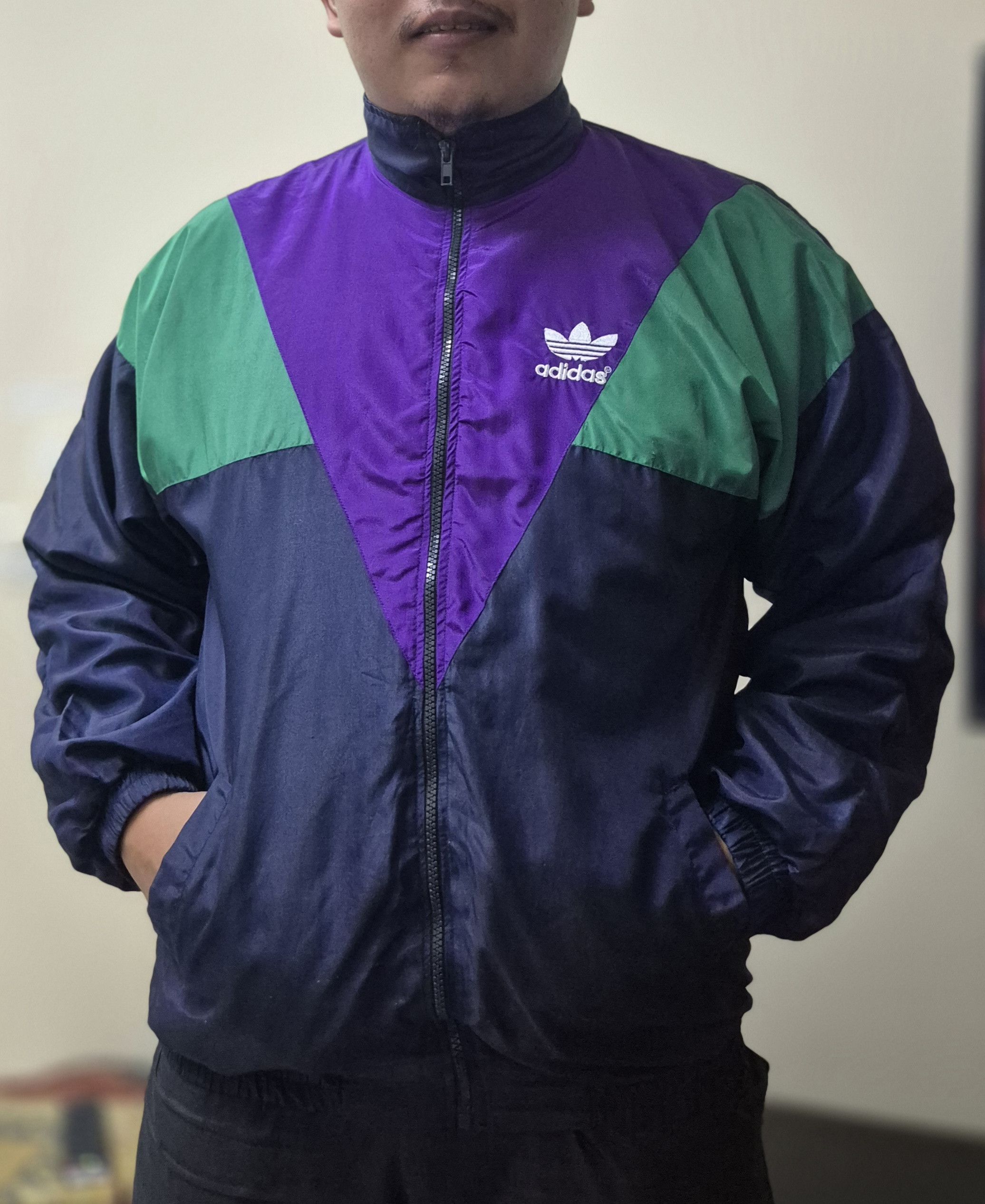Adidas Adidas Vintage Track Jacket 1990 Size US XL / EU 56 / 4 - 6 Thumbnail