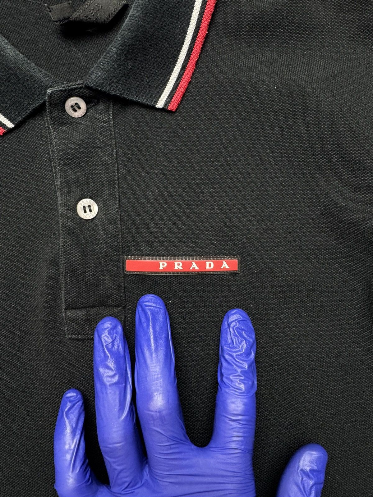 Prada Prada Linea Rossa Pique Polo Shirt Size US M / EU 48-50 / 2 - 4 Thumbnail