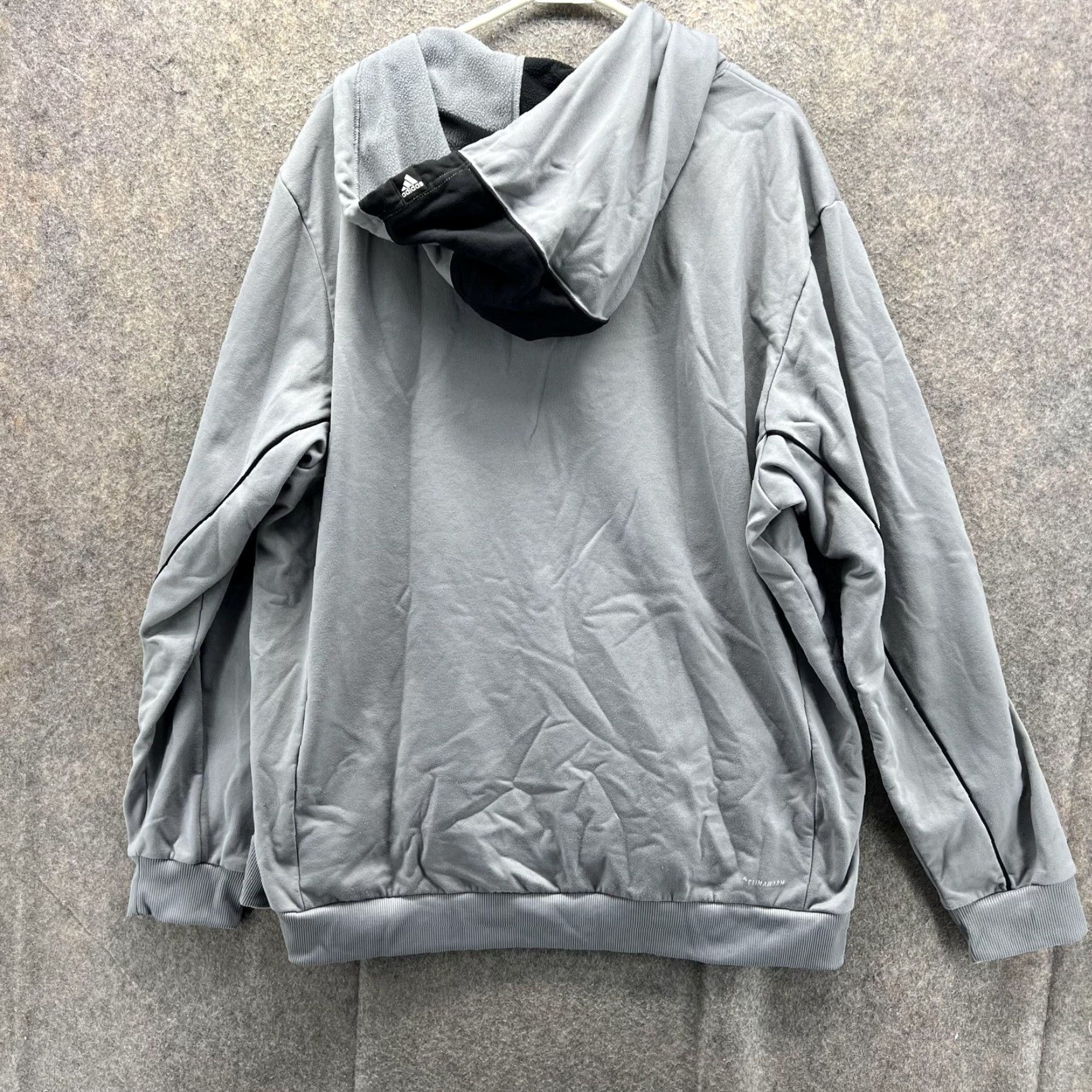 Adidas Adidas Basketball Club Hoodie Mens 2XL Gray ClimaWarm Pullover Sweatshirt Hoodie Mens 2XL Gray ClimaWarm Graphic Print Pullover Sweatshirt Size US XXL / EU 58 / 5 - 2 Thumbnail
