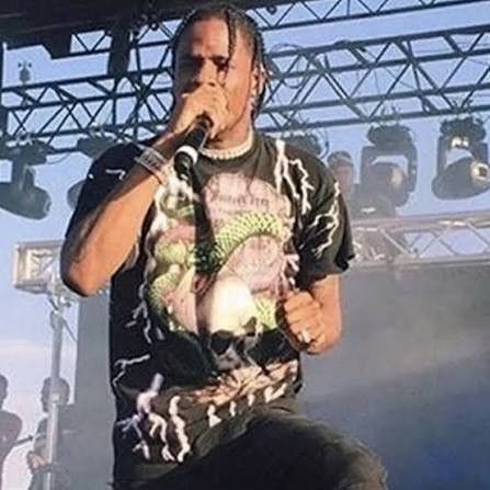 Travis Scott Vintage 90s American Thunder Lightning Shirt Travis Scott Size US XL / EU 56 / 4 - 9 Thumbnail