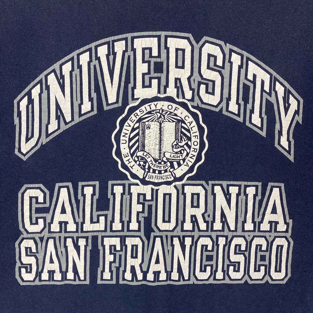 Vintage Vintage 90's UNIVERSITY OF CALIFORNIA San Francisco Logo Tee Size US M / EU 48-50 / 2 - 4 Thumbnail