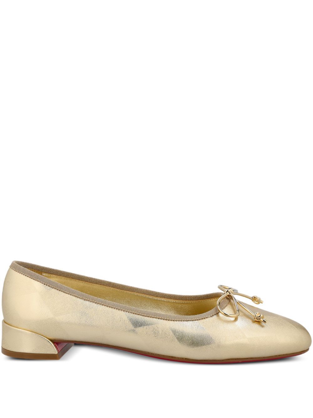 Christian Louboutin SWEETIE JANE LEATHER BALLETS Size US 7 / IT 37 - 1 Thumbnail