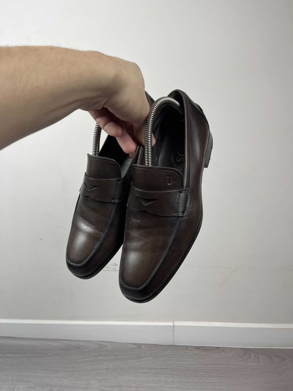Tod's Tod’s Italy Brown Leather Penny Loafers Shoes Size US 8 / EU 41 - 8 Thumbnail