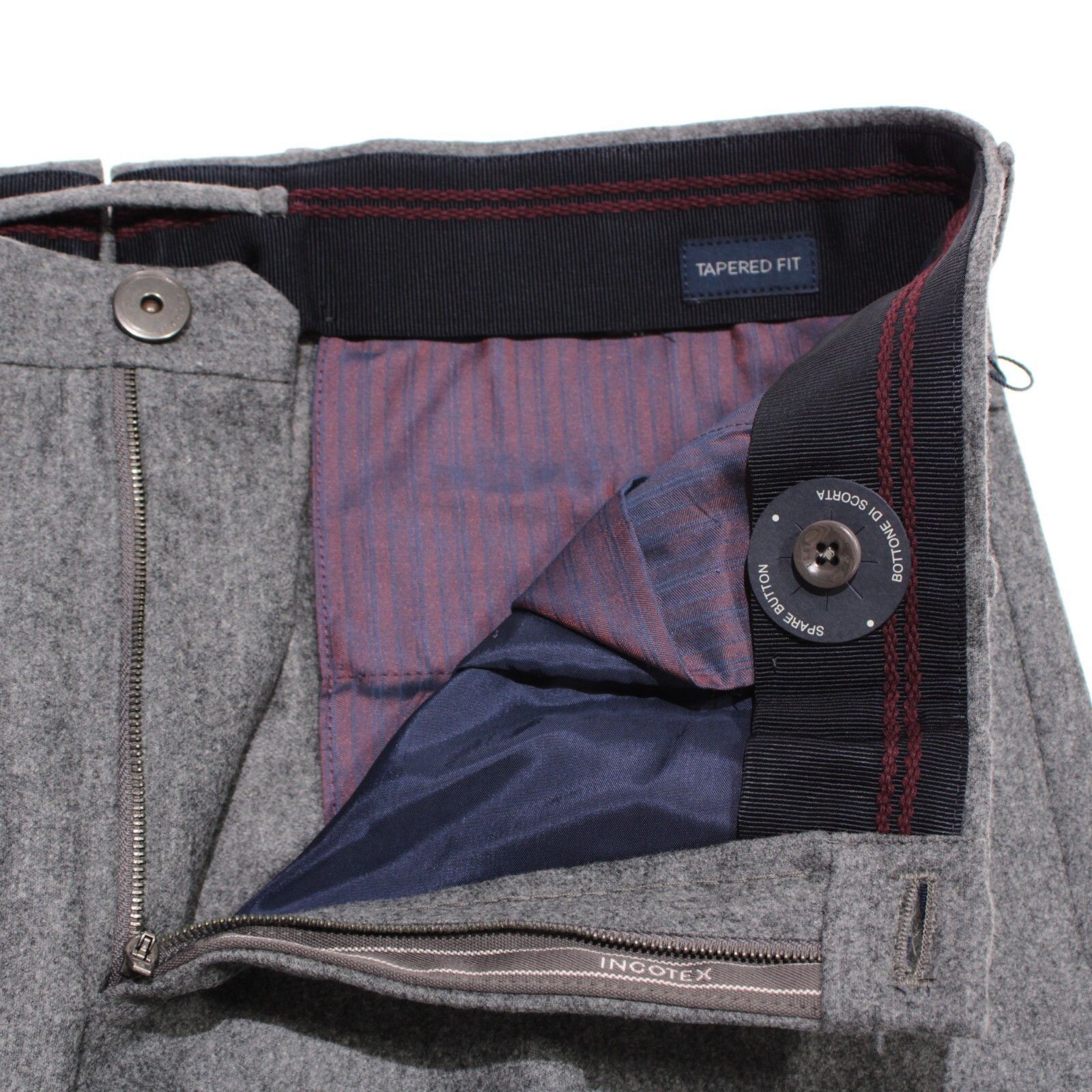 Incotex INCOTEX New with tags Dress Pants Size 34 US In Gray Size US 34 / EU 50 - 4 Thumbnail