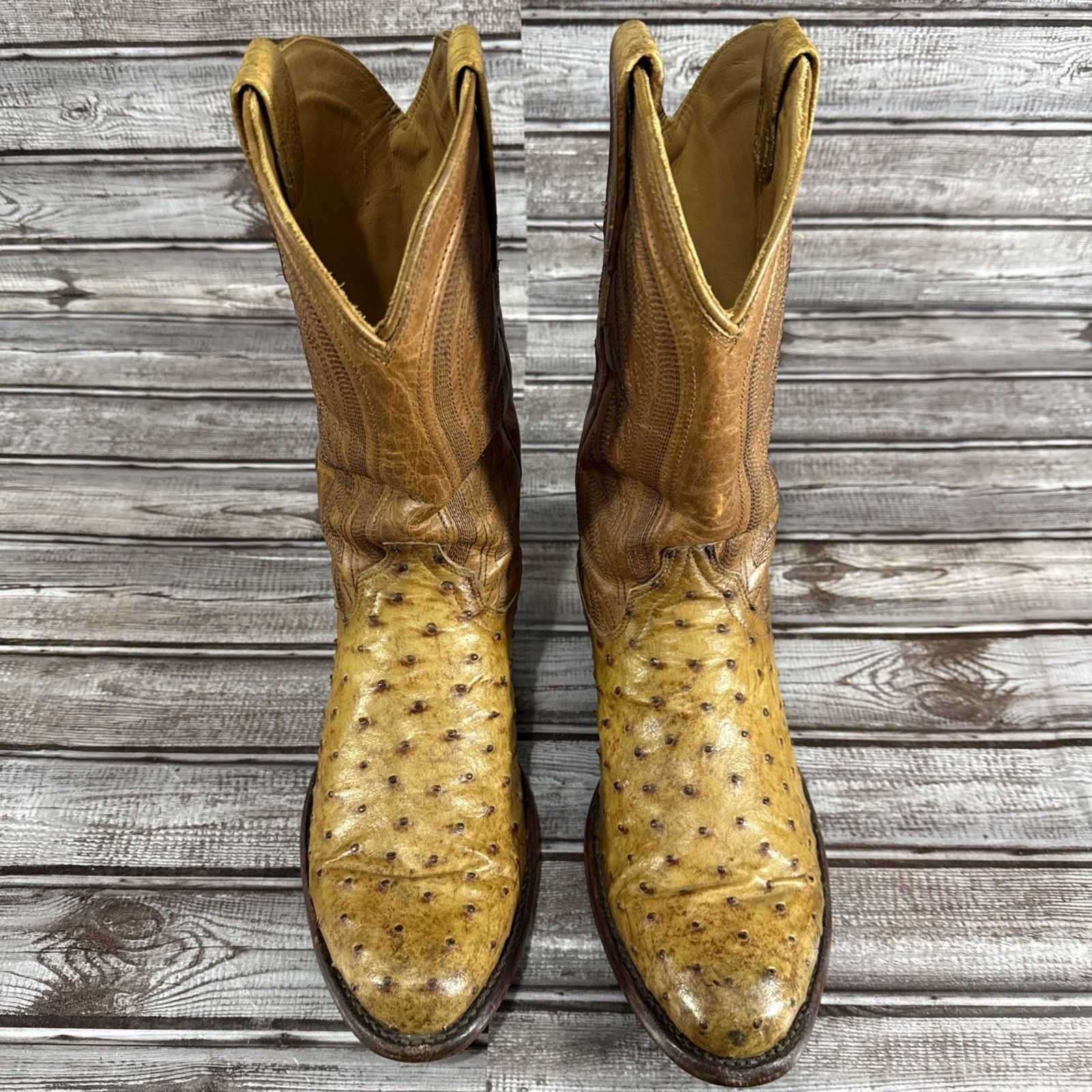 Tecovas TECOVAS The Wyatt Russet Ostrich Boots size 8 D Brown Weste Size US 8 / EU 41 - 2 Thumbnail