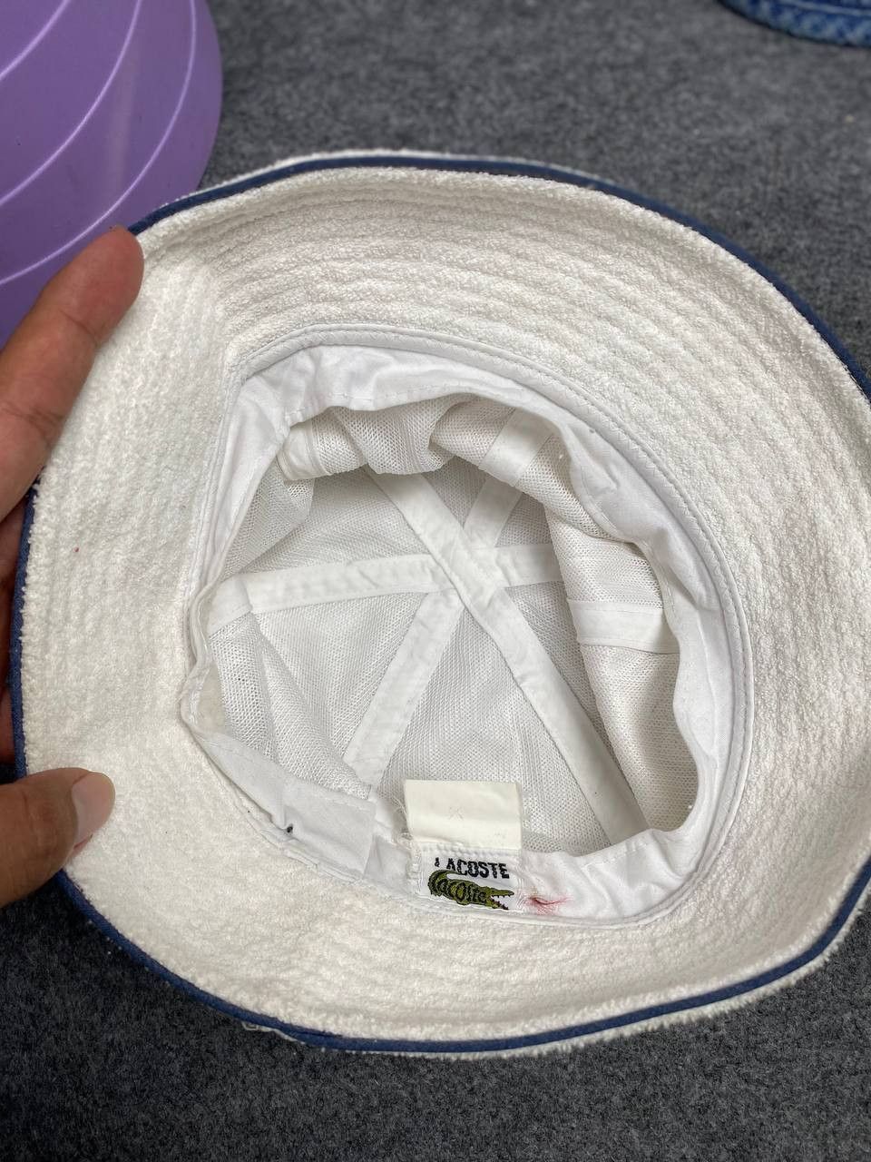 Lacoste × Vintage vintage lacoste velvet hat nice design Size ONE SIZE - 6 Thumbnail