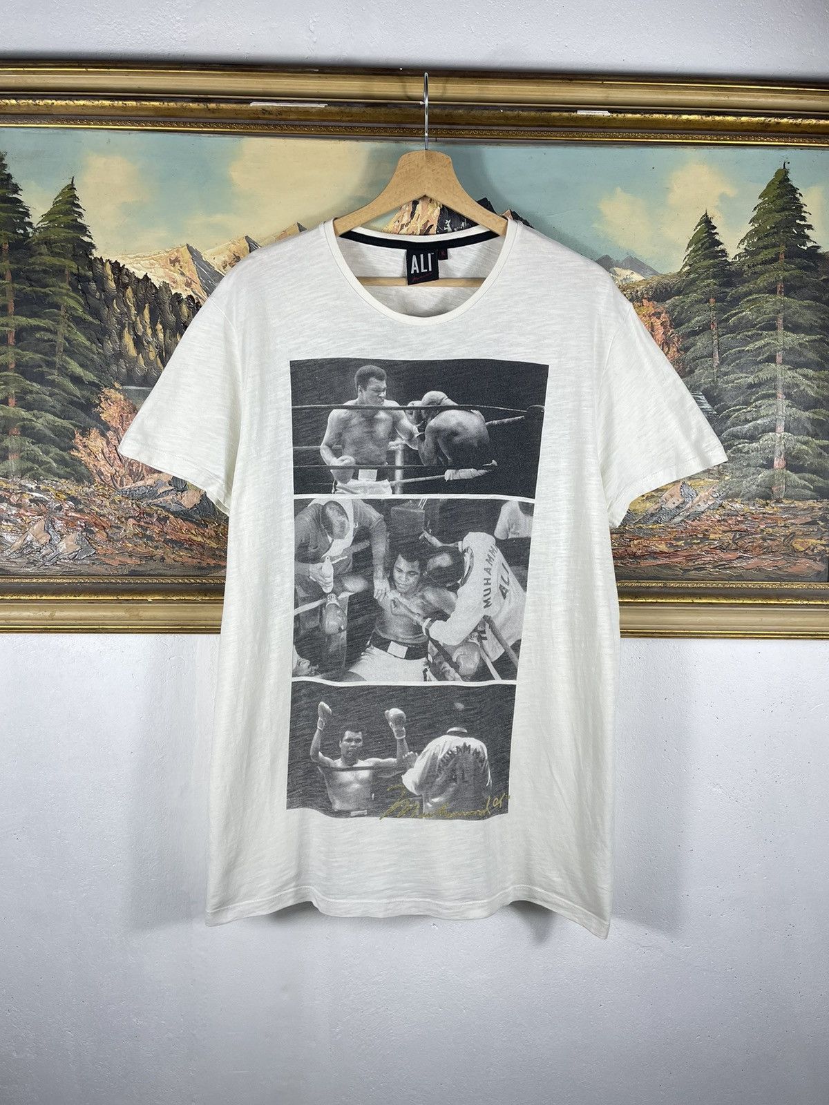 Vintage Vintage Muhammad Ali All Overprint T Shirt Tee Aop 00s Rare Size US XL / EU 56 / 4 - 1 Thumbnail