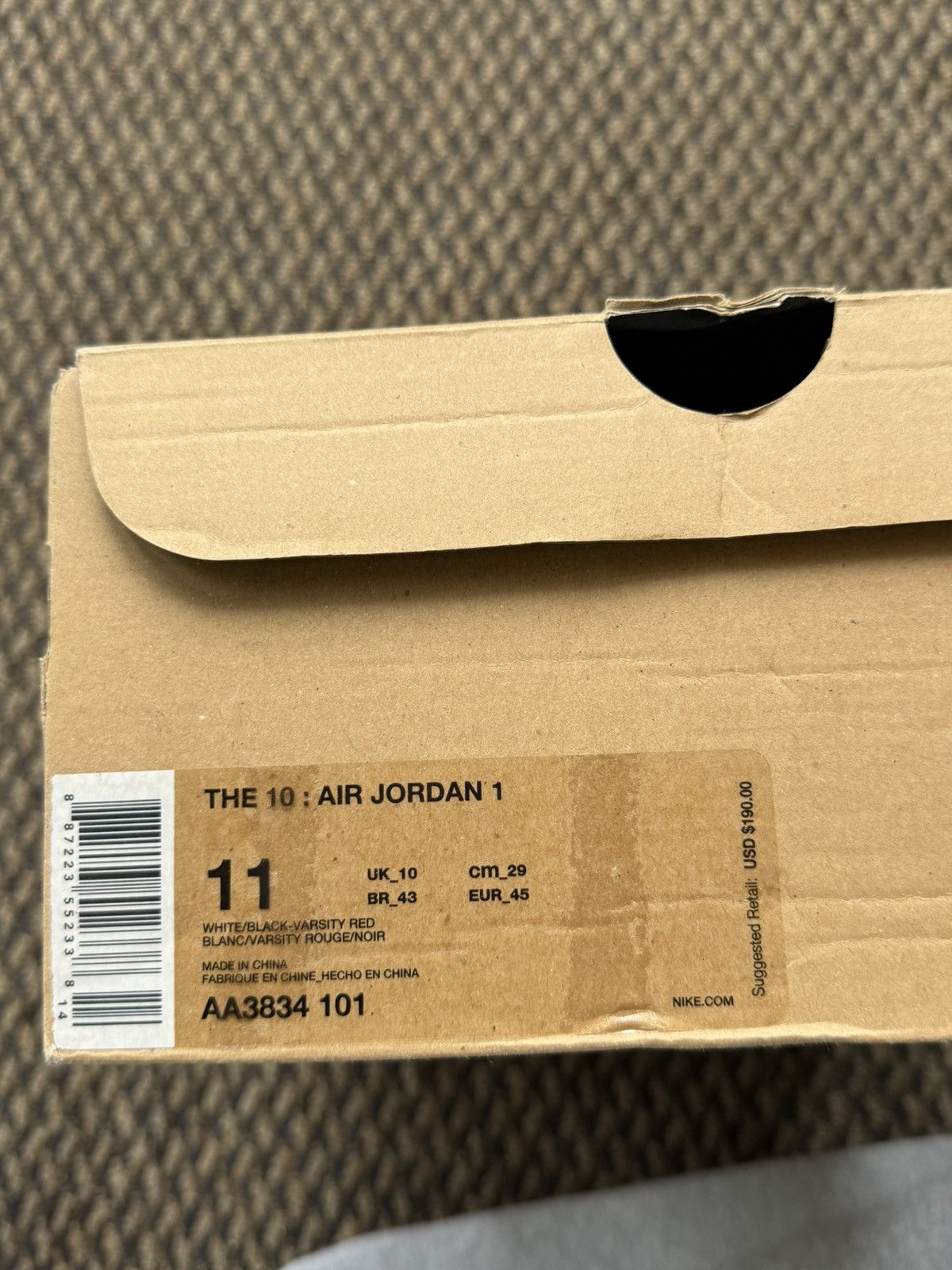 Jordan Brand × Off-White × Virgil Abloh Jordan 1 Retro OG High Off-White Chicago Size US 11 / EU 44 - 11 Thumbnail