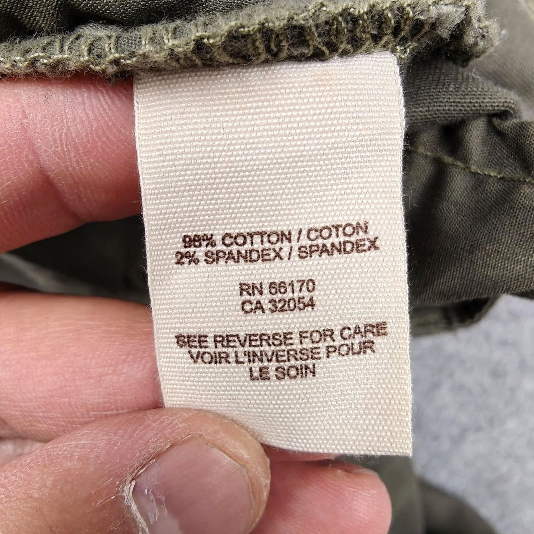 Free People Free People Pants Womens 26 Green Twill Cargo Slim Ankle Zip Stretch Pockets Size 26" / US 2 / IT 38 - 6 Thumbnail