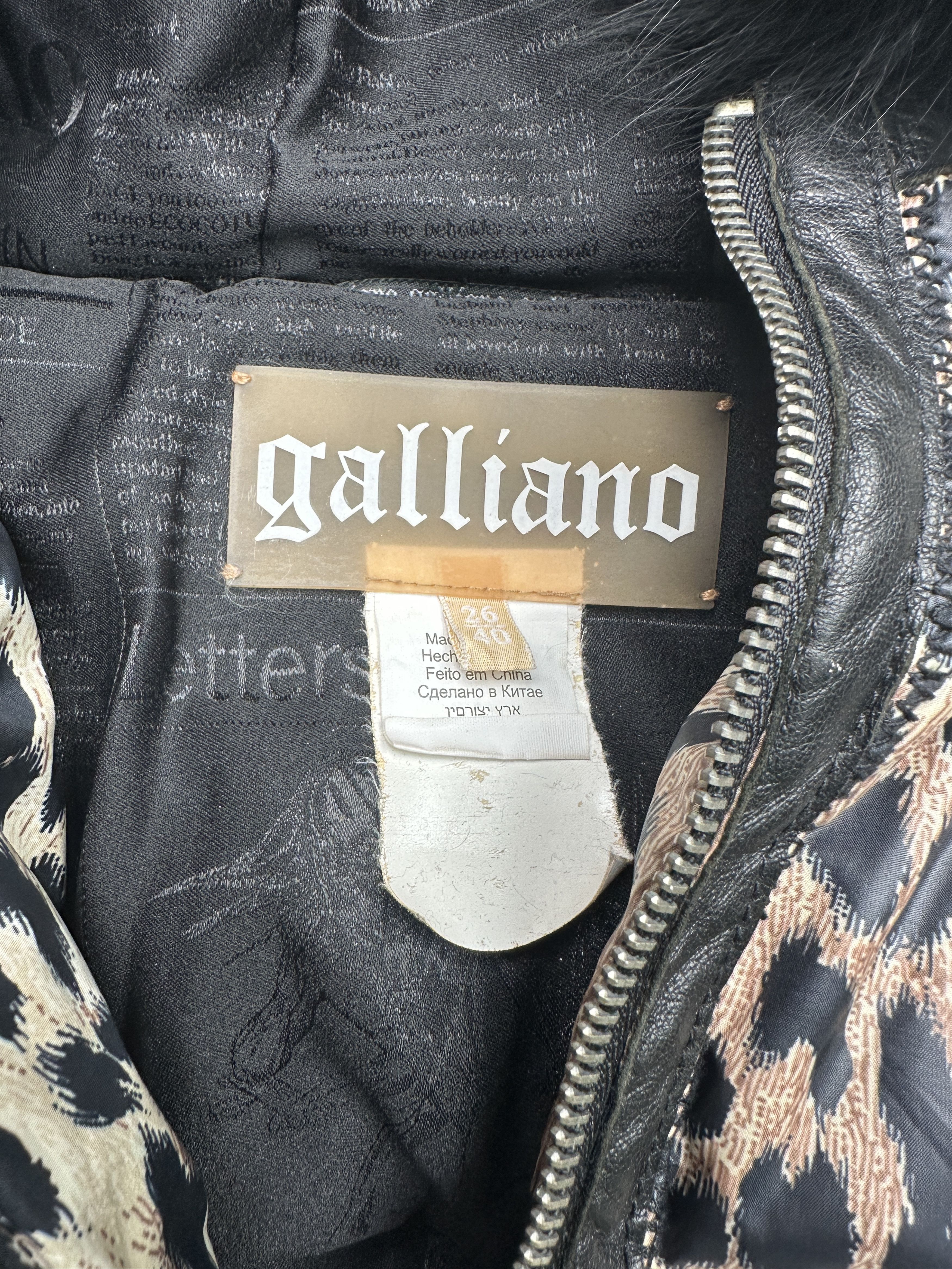 John Galliano Galliano Leopard Print Hooded Jacket Size S / US 4 / IT 40 - 6 Thumbnail