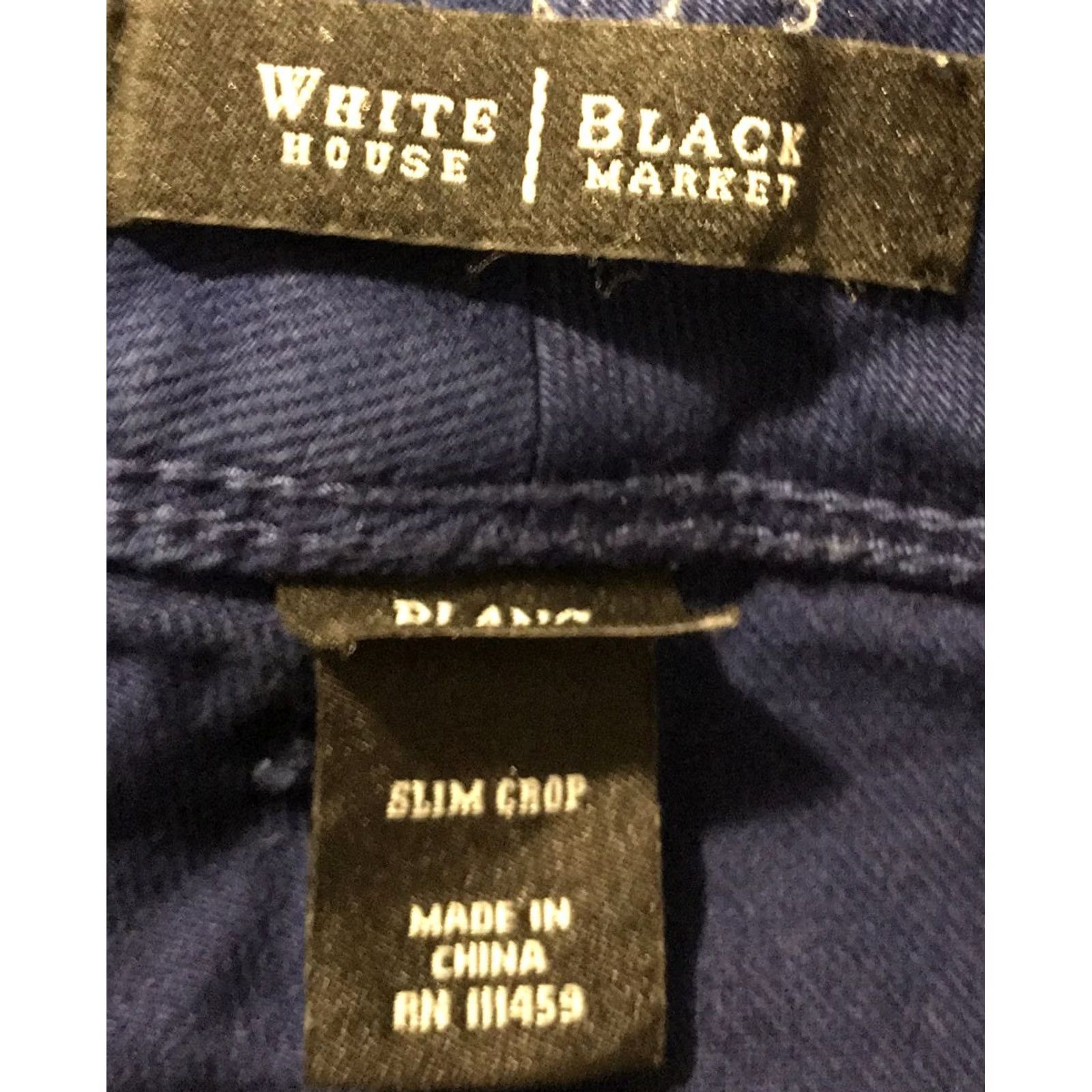 White House Black Market White House Black Market Jeans Slim Cropped Denim 8 Blue 5-Pocket Ankle Womens Size 30" / US 8 / IT 44 - 6 Thumbnail