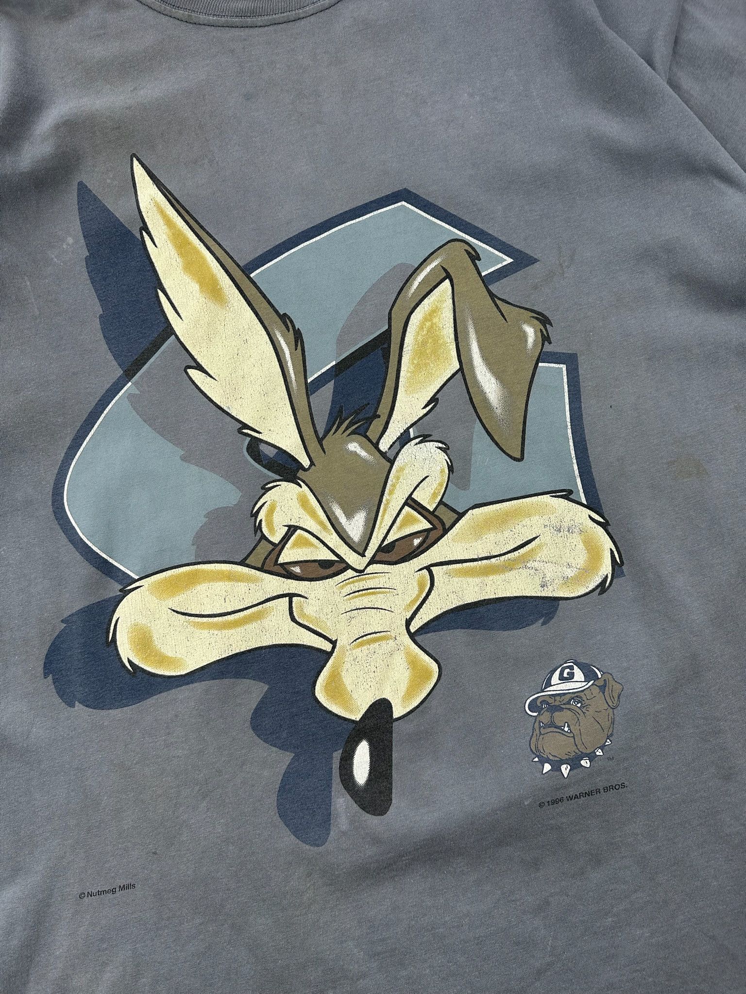 Nutmeg × Vintage × Warner Bros Vintage Wile E Coyote warner bros rare overprint tee 1996 Size US L / EU 52-54 / 3 - 3 Thumbnail